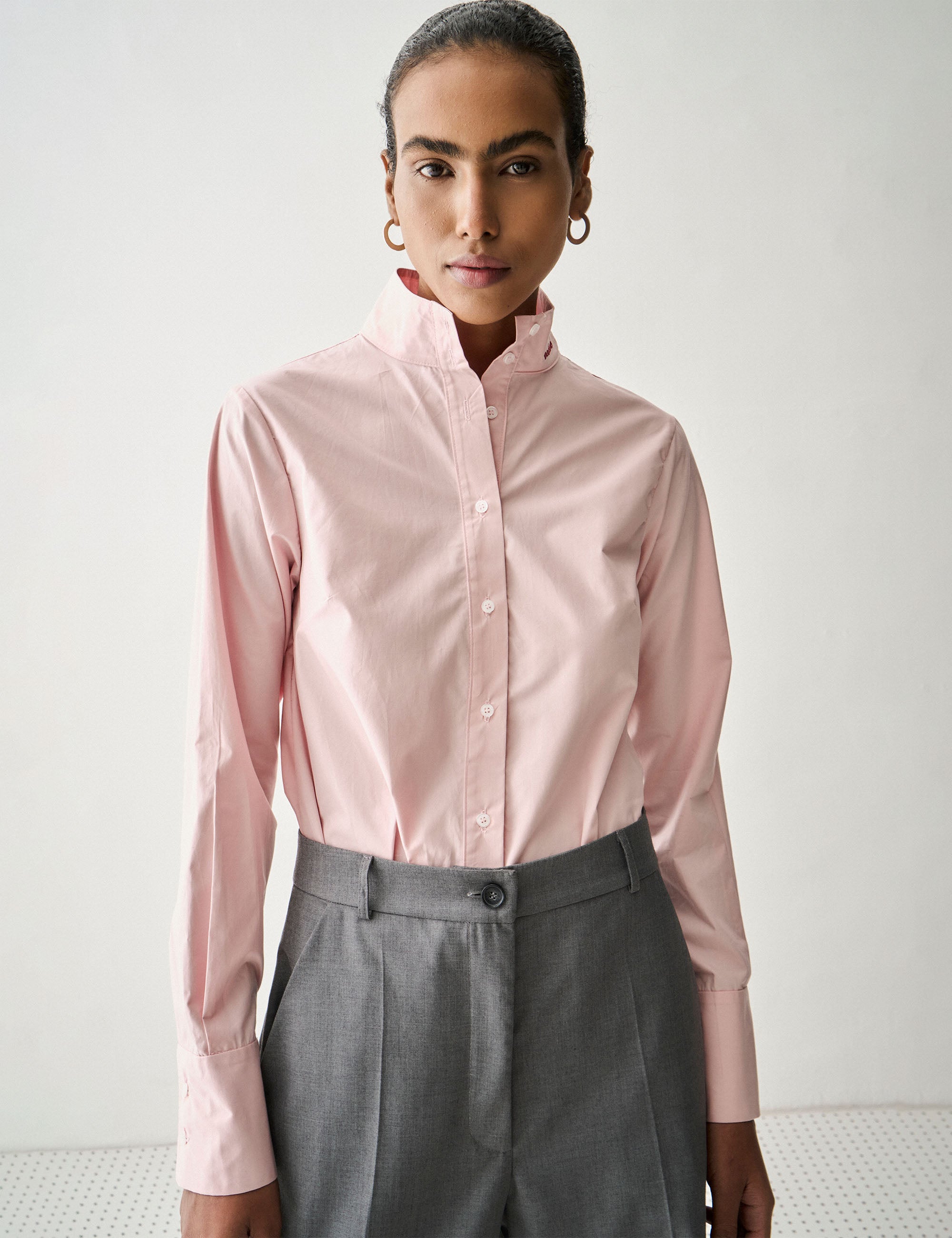 Camisa Madame Tricoline Rosa