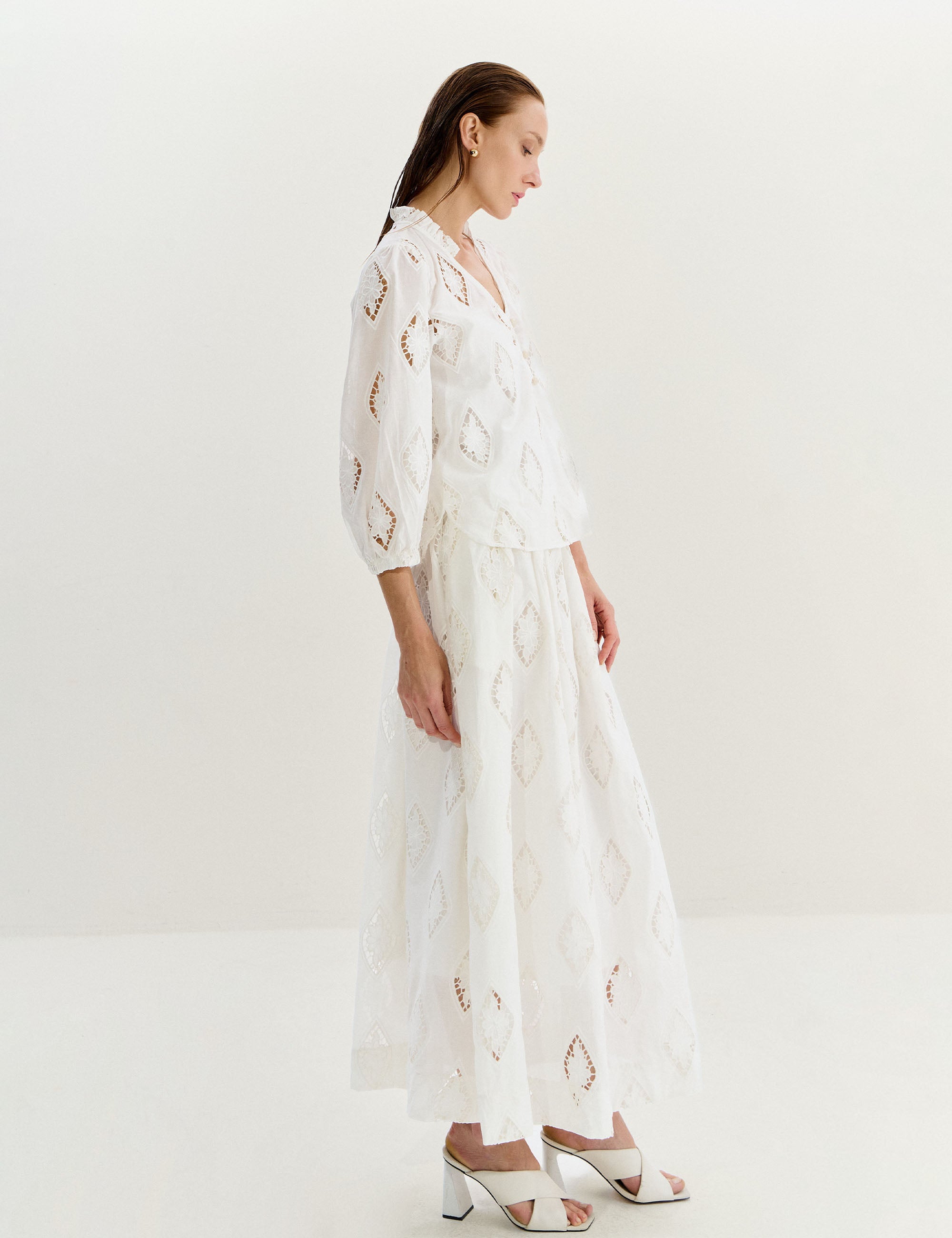 Camisa Maevie Laise Off White