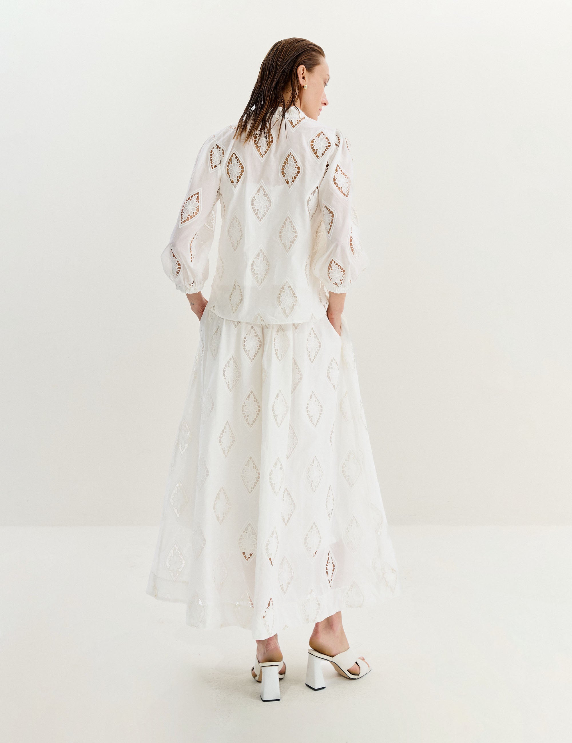 Camisa Maevie Laise Off White