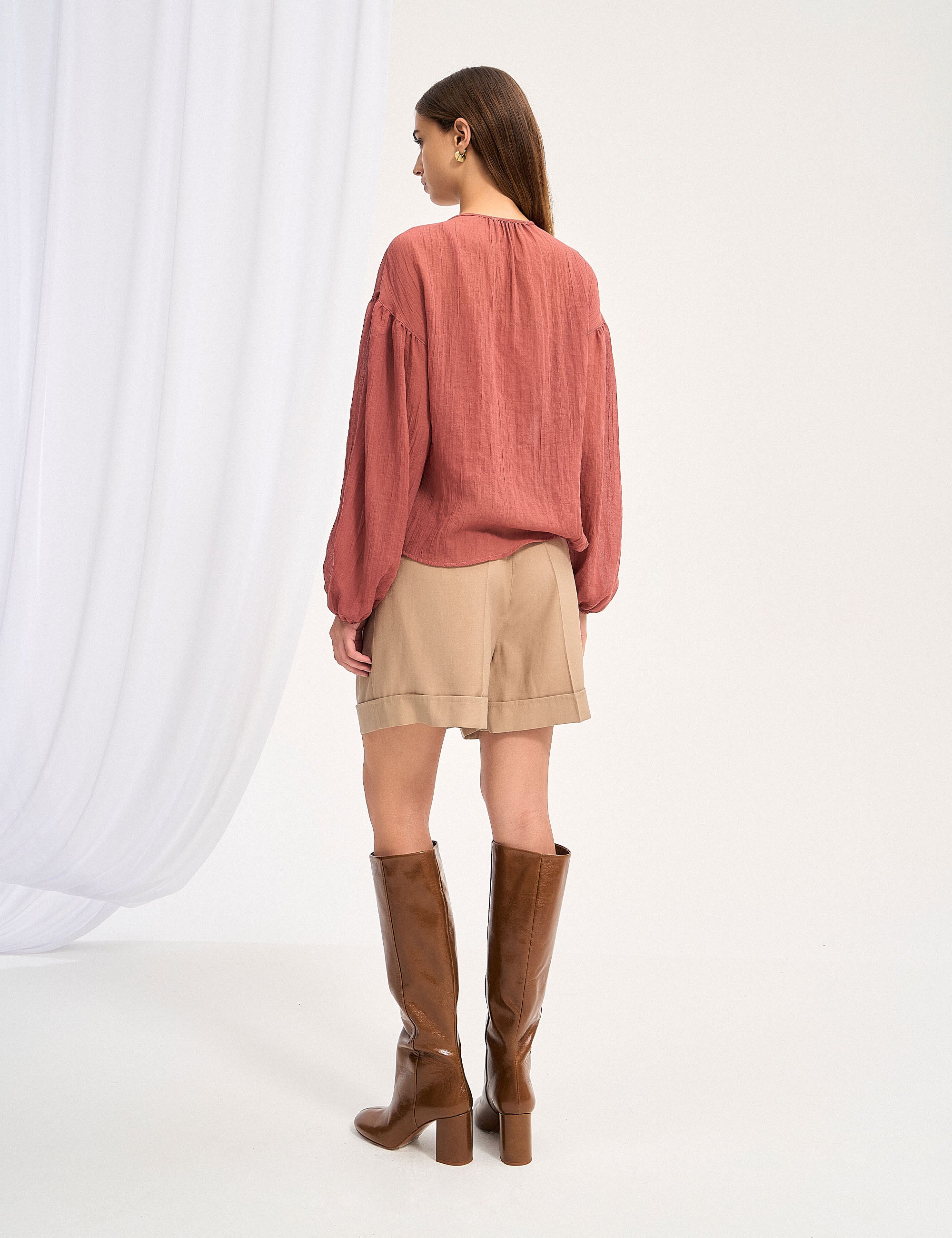 Camisa Melane Bufante Blush