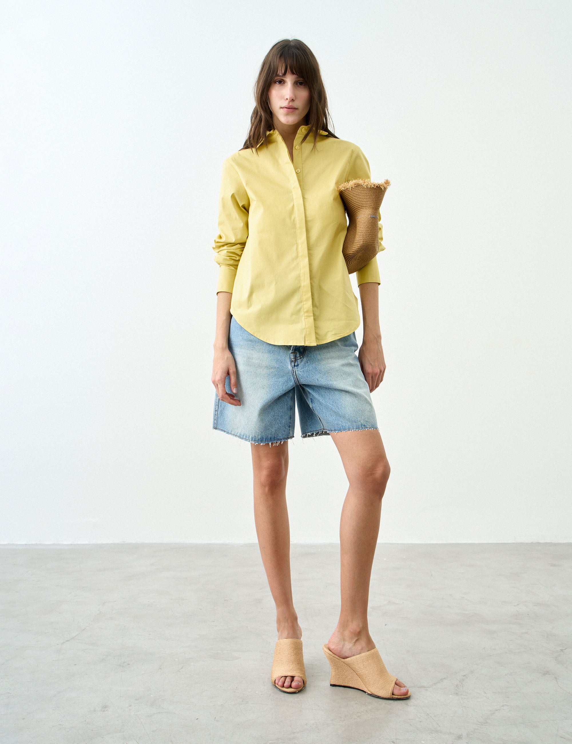 Camisa Milano Tricoline Amarelo