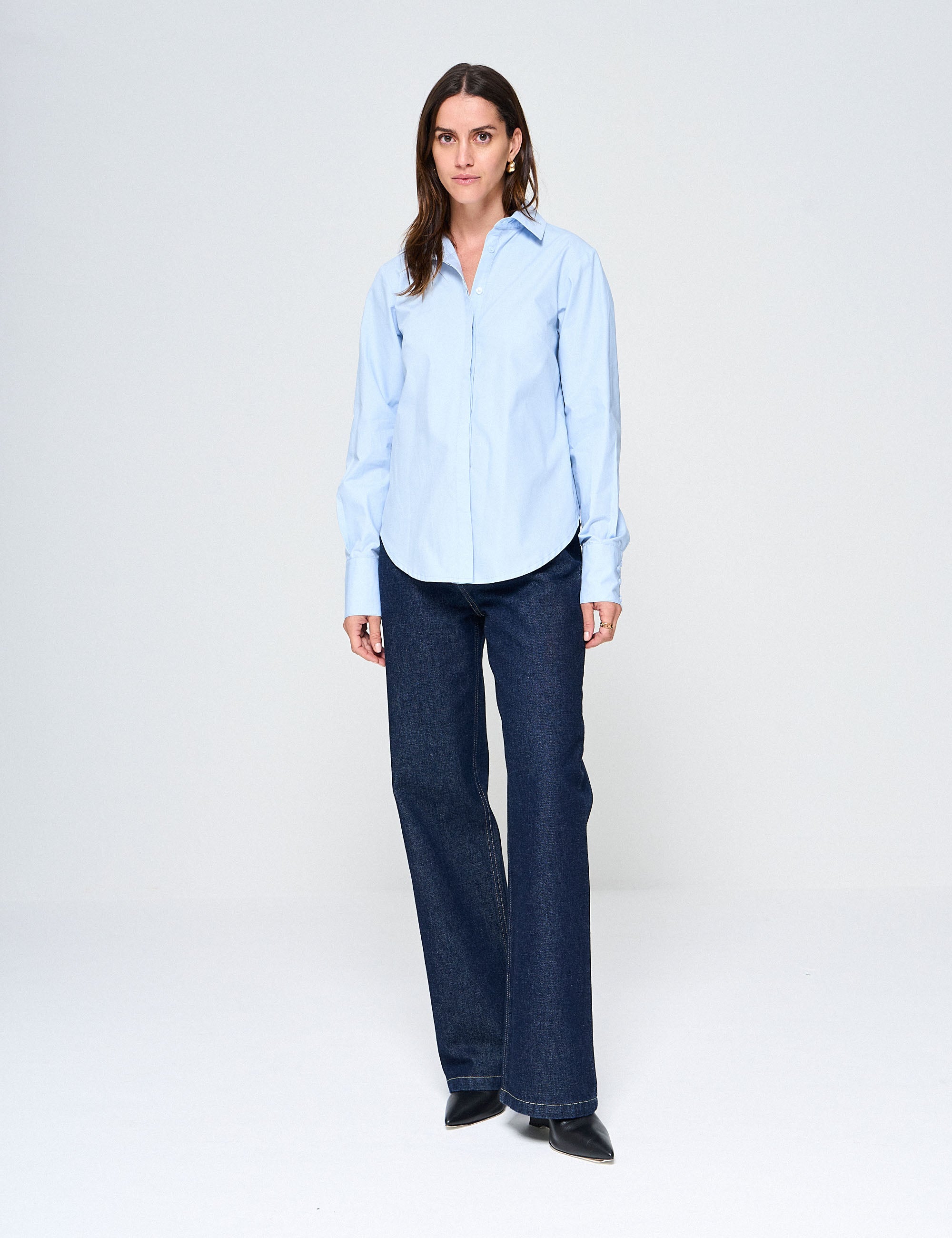 Camisa Milano Tricoline Azul