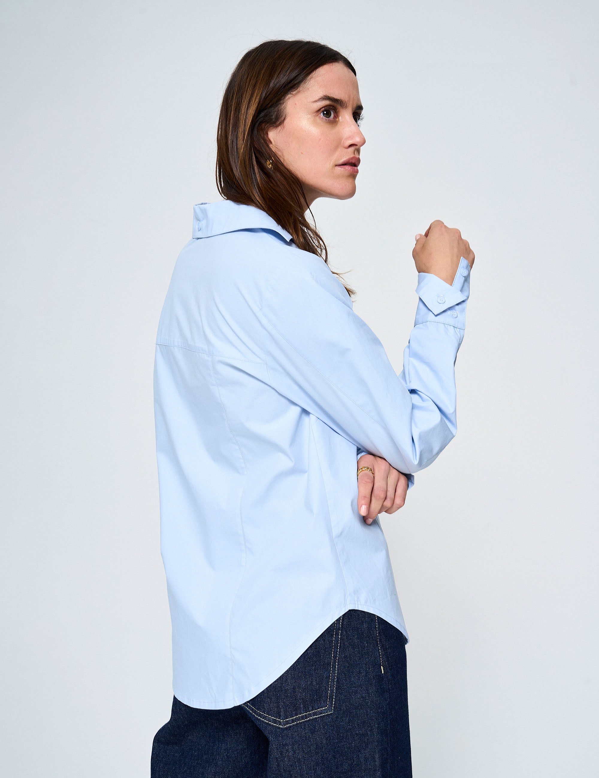 Camisa Milano Tricoline Azul