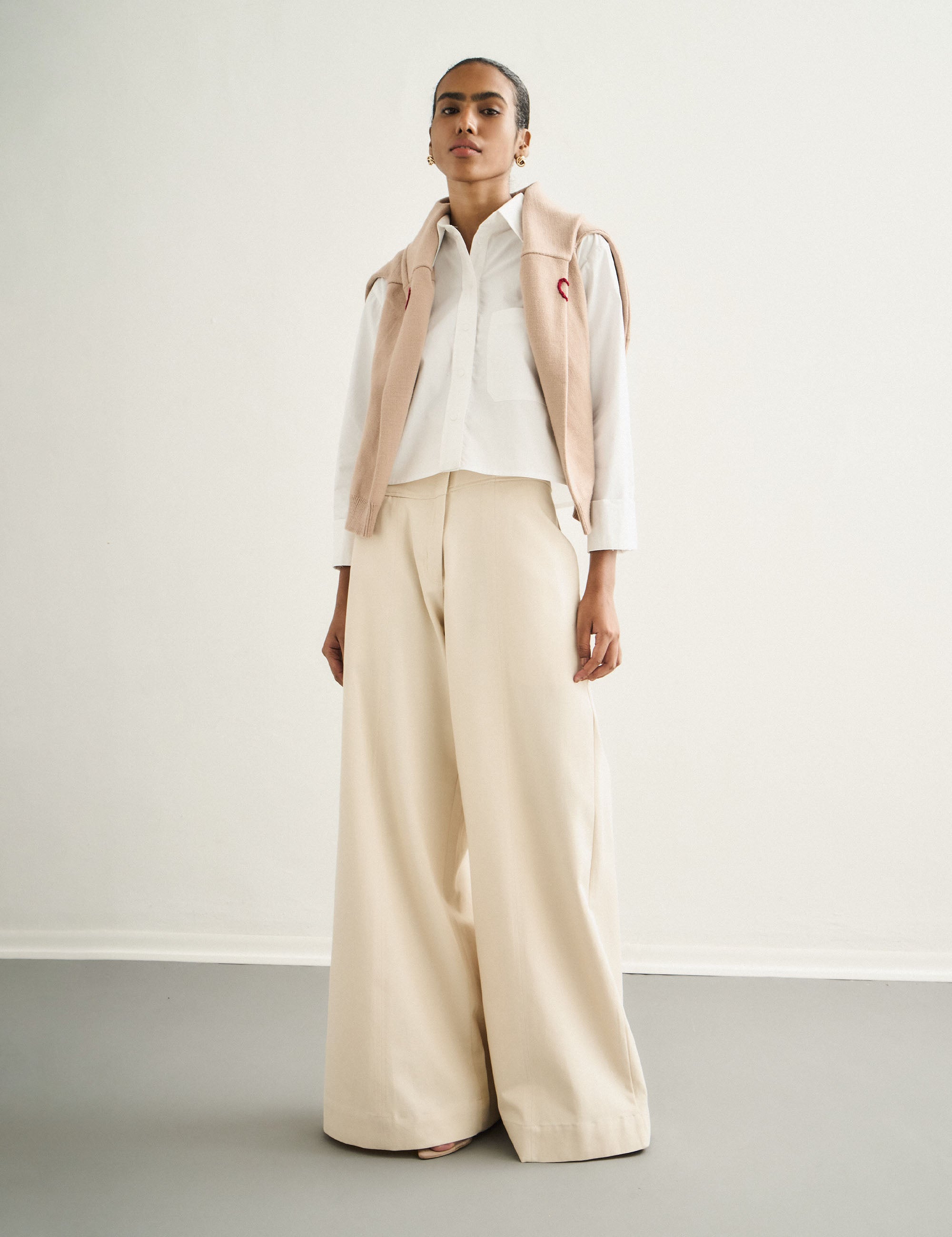 Camisa Muse Tricoline Off White
