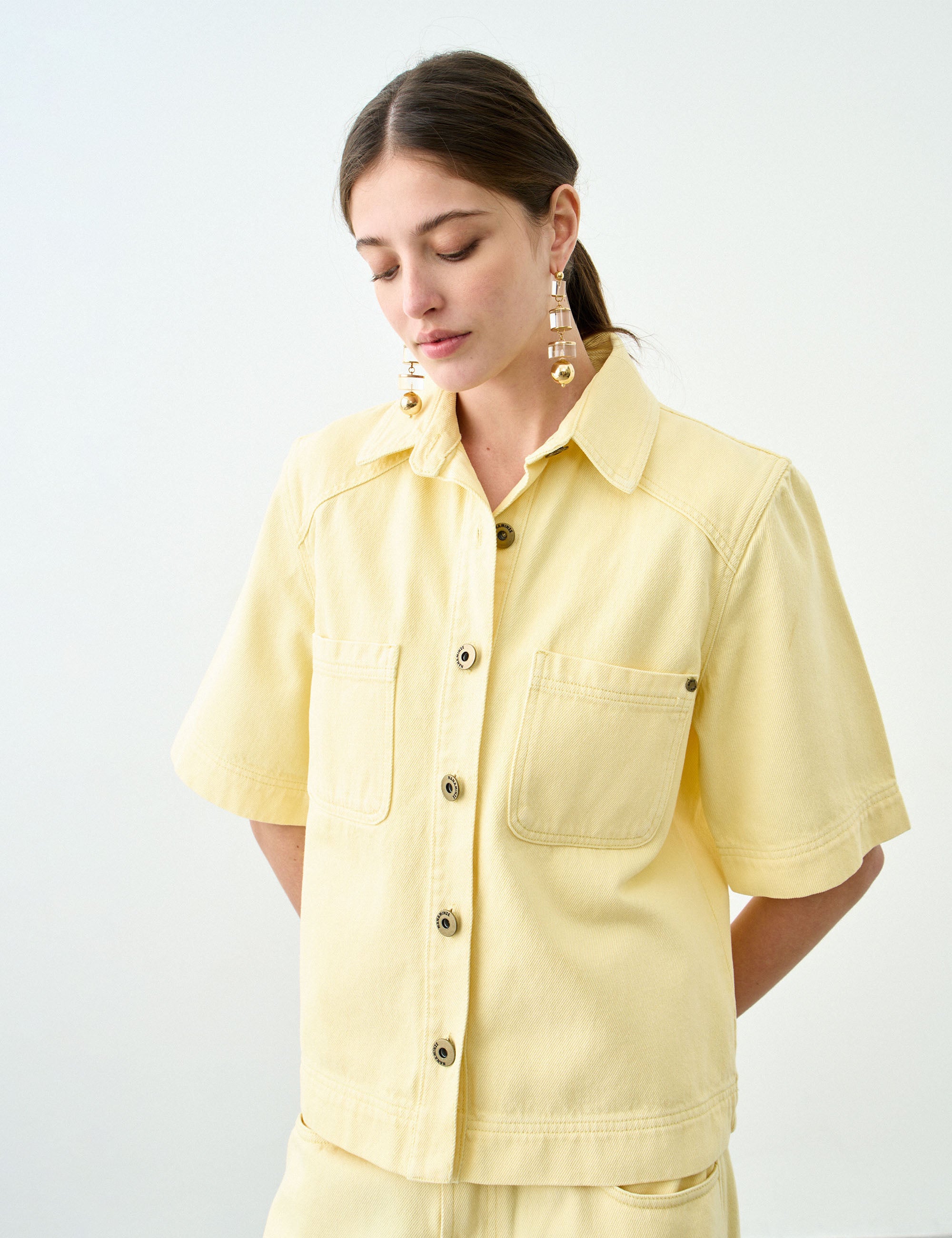 Camisa Natalie Denim Pastel Claro