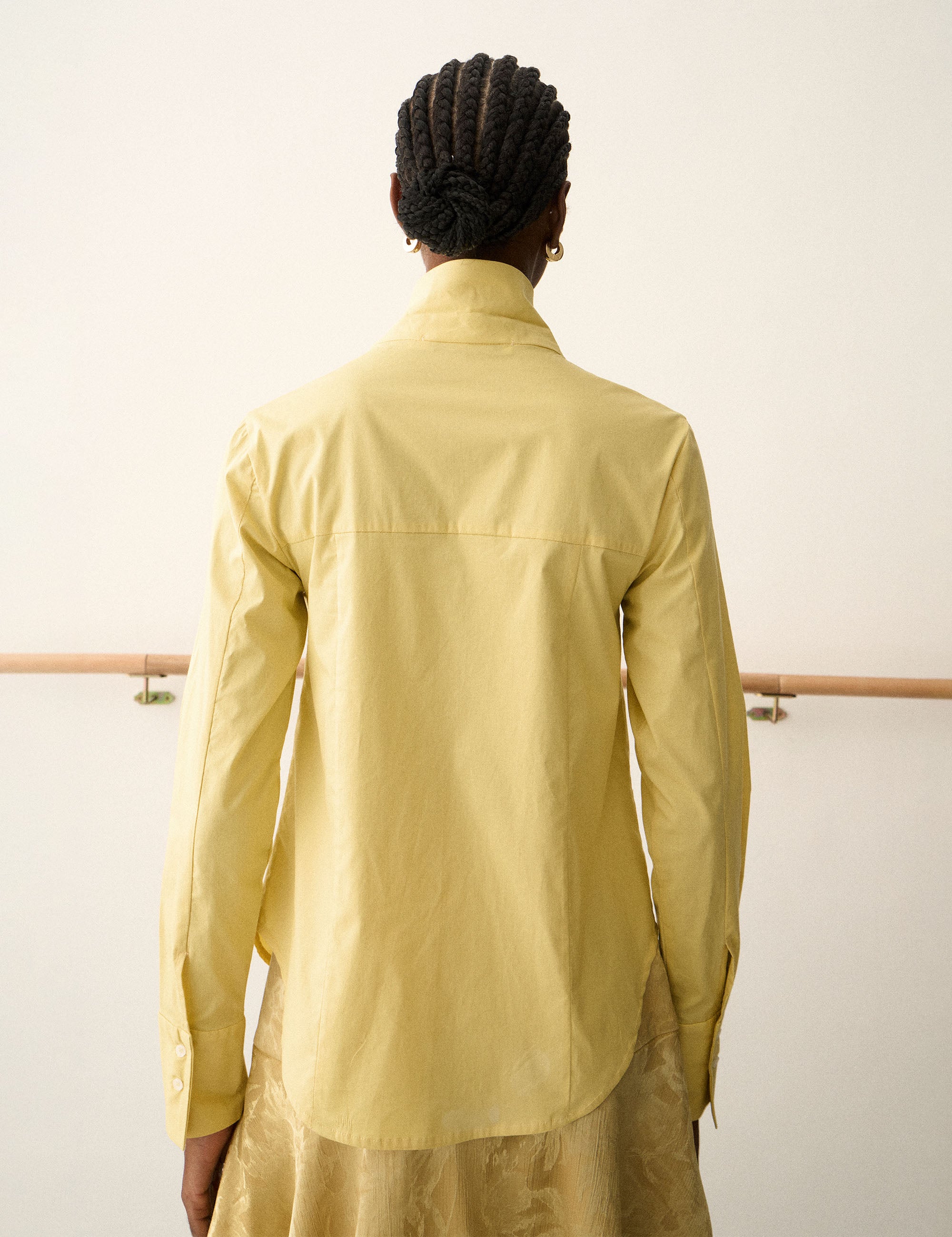Camisa Odette Tricoline Amarelo