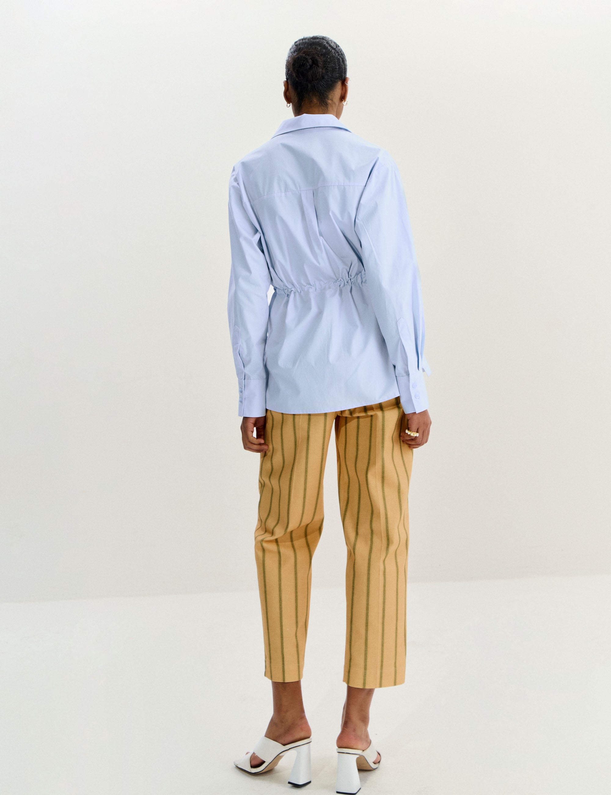 Camisa Paola Tricoline Azul