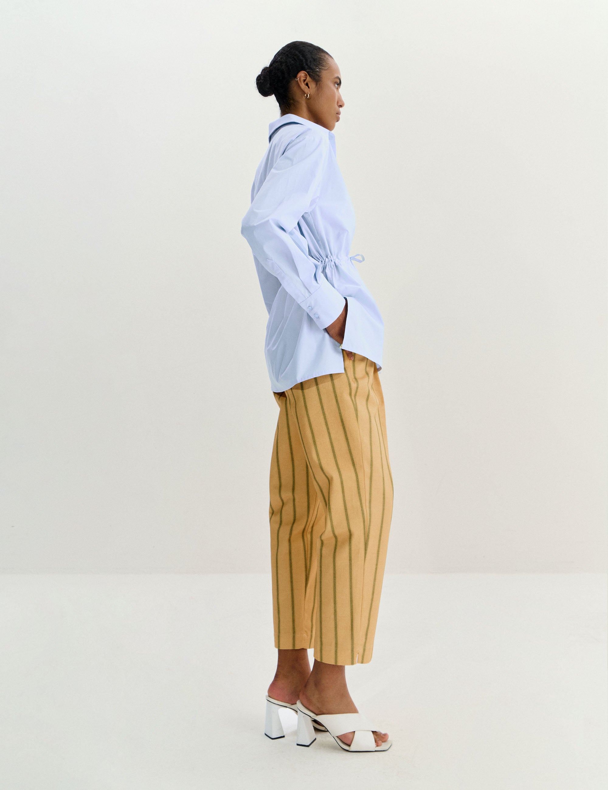 Camisa Paola Tricoline Azul