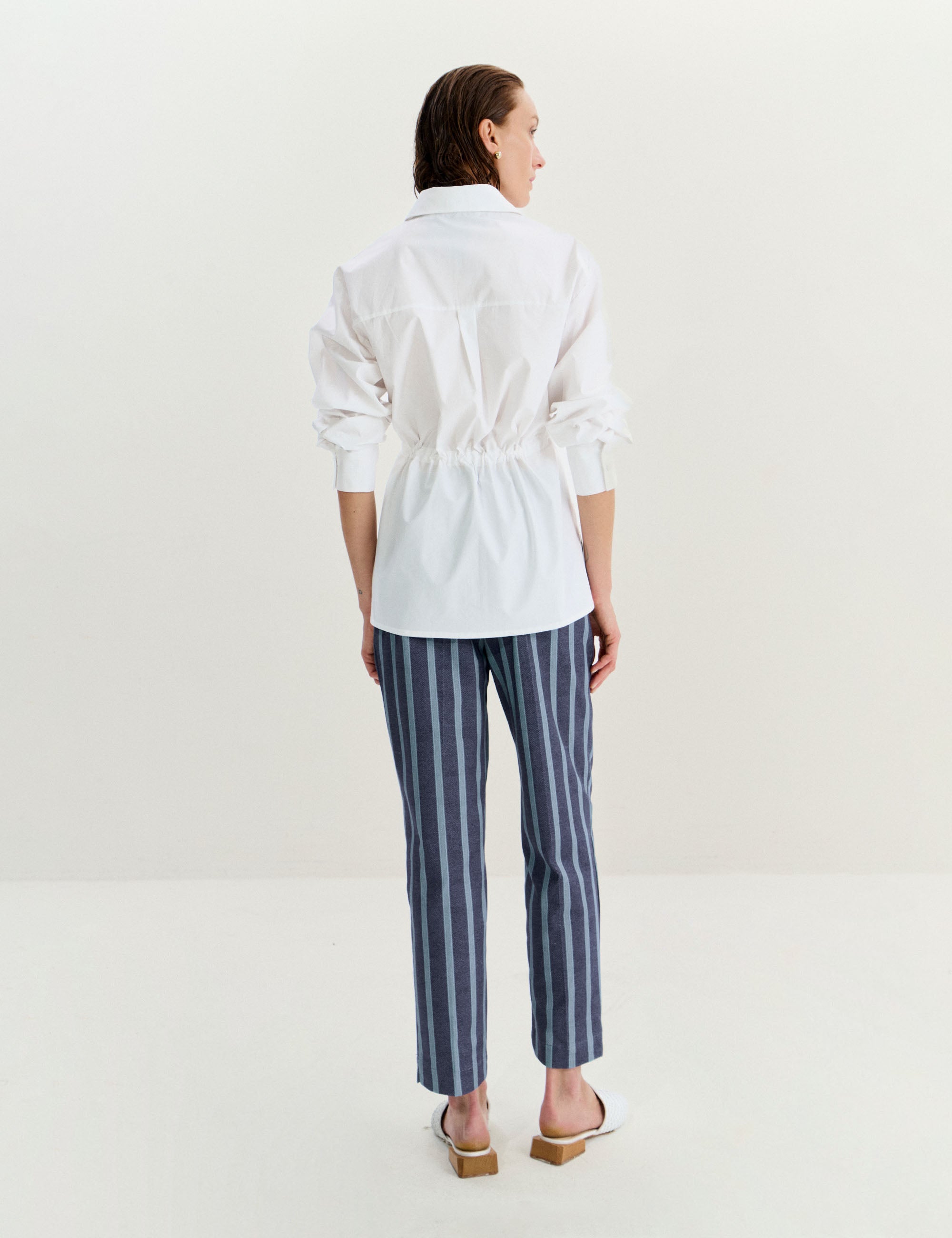 Camisa Paola Tricoline Off White