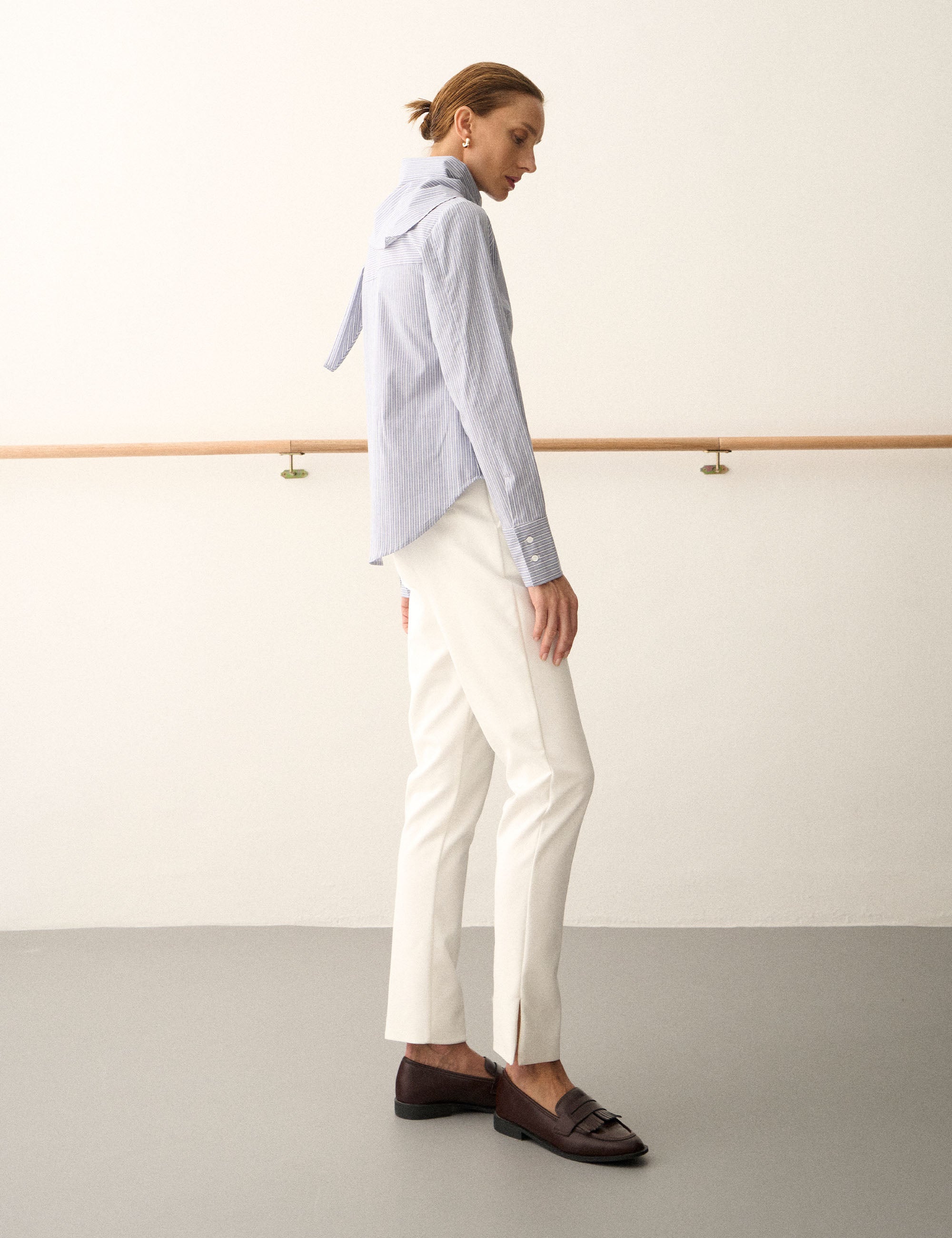 Camisa Penelope Tricoline Azul Denim
