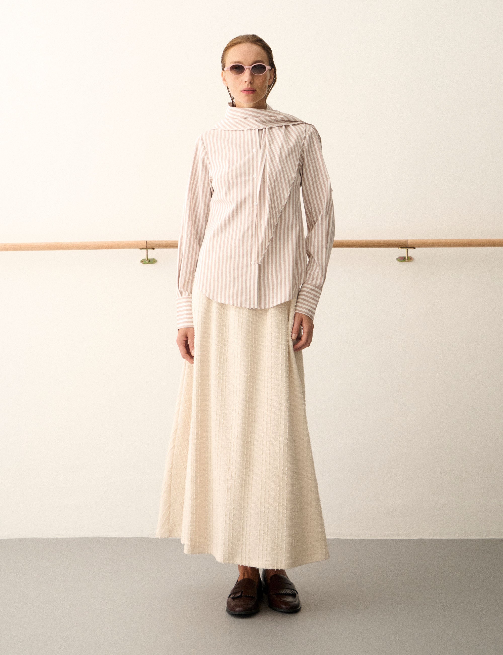 Camisa Penelope Tricoline Bege