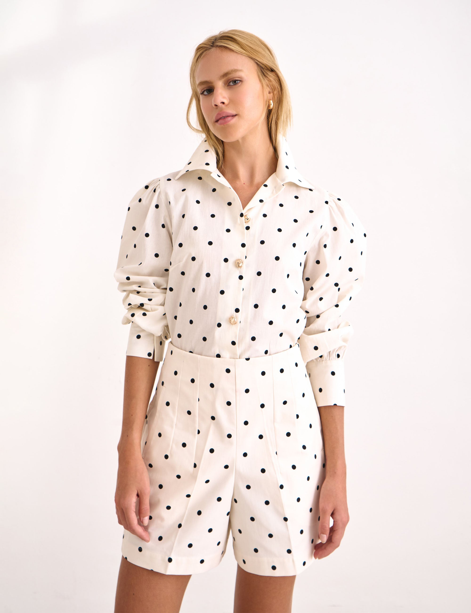 Camisa Poka Tricoline Off White