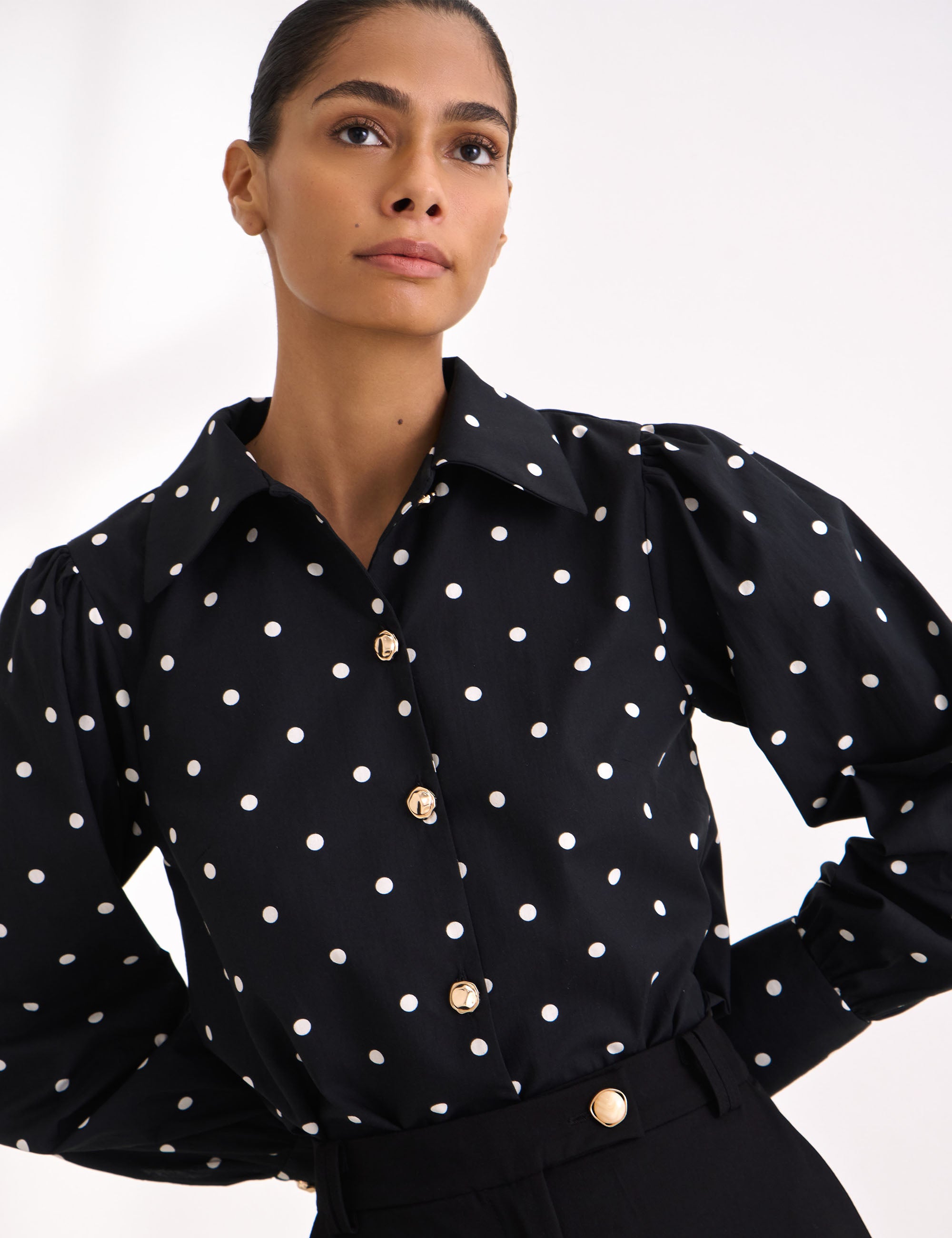 Camisa Poka Tricoline Preto