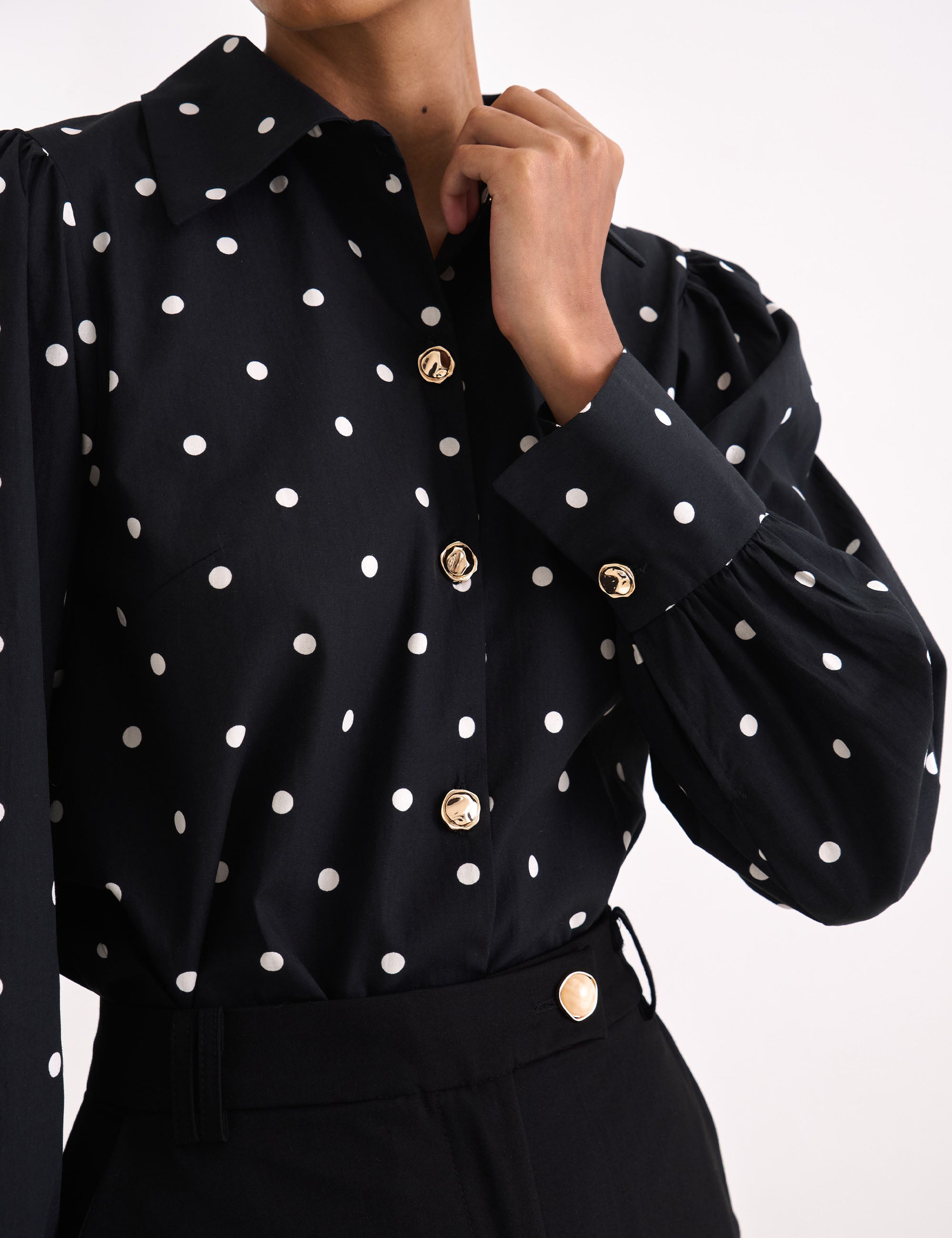 Camisa Poka Tricoline Preto