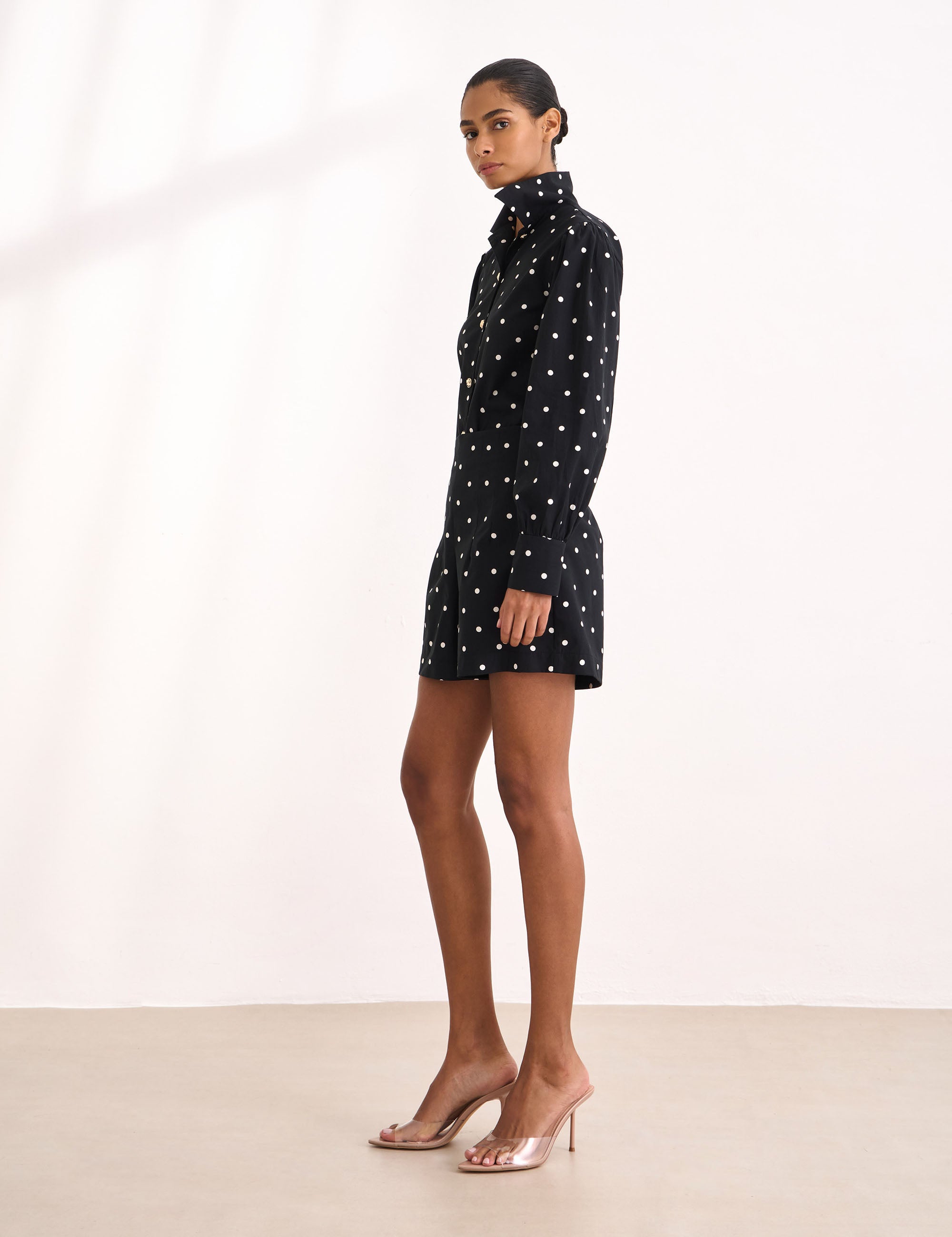 Shorts Poka Tricoline Preto