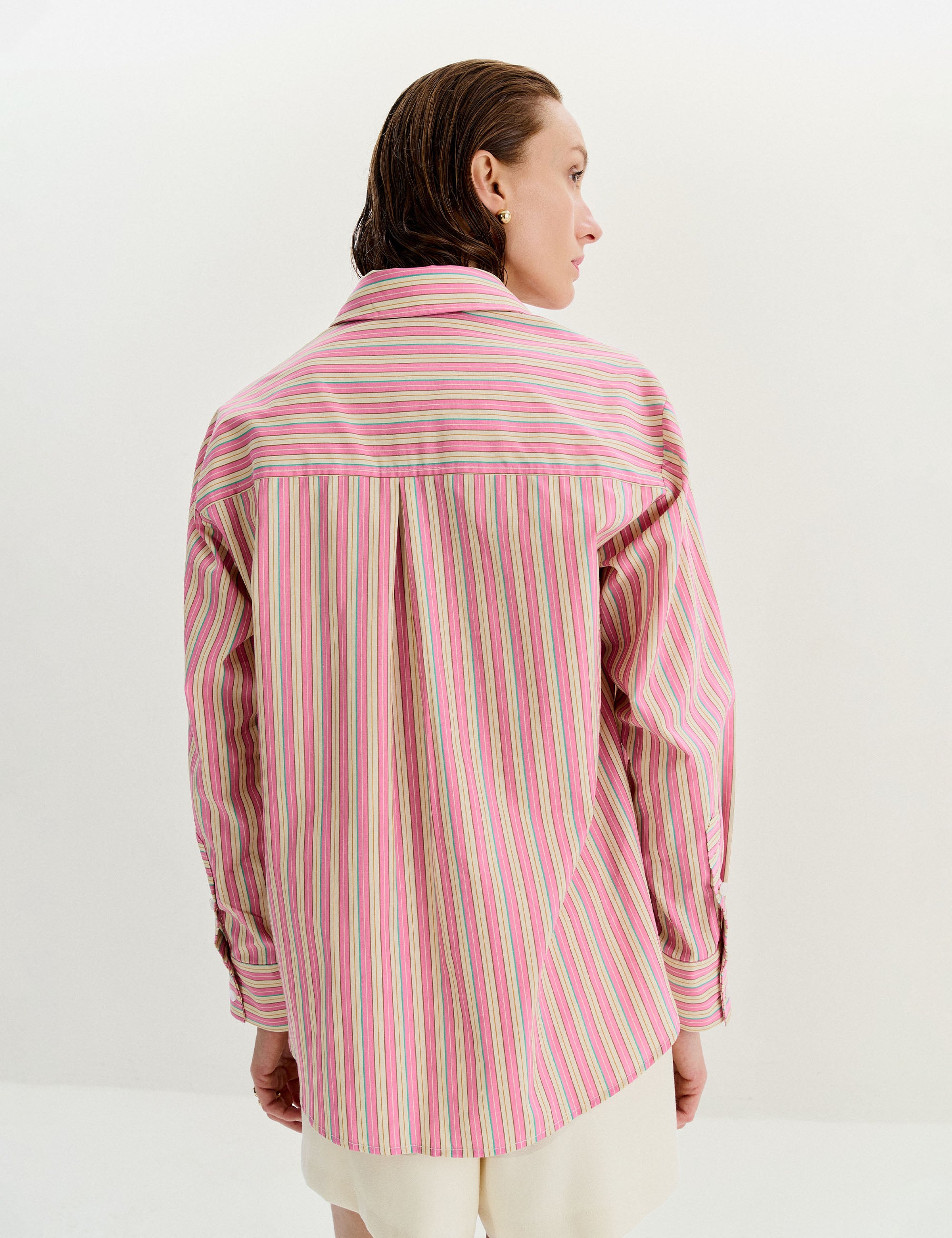 Camisa Rafaella Tricoline Rosa