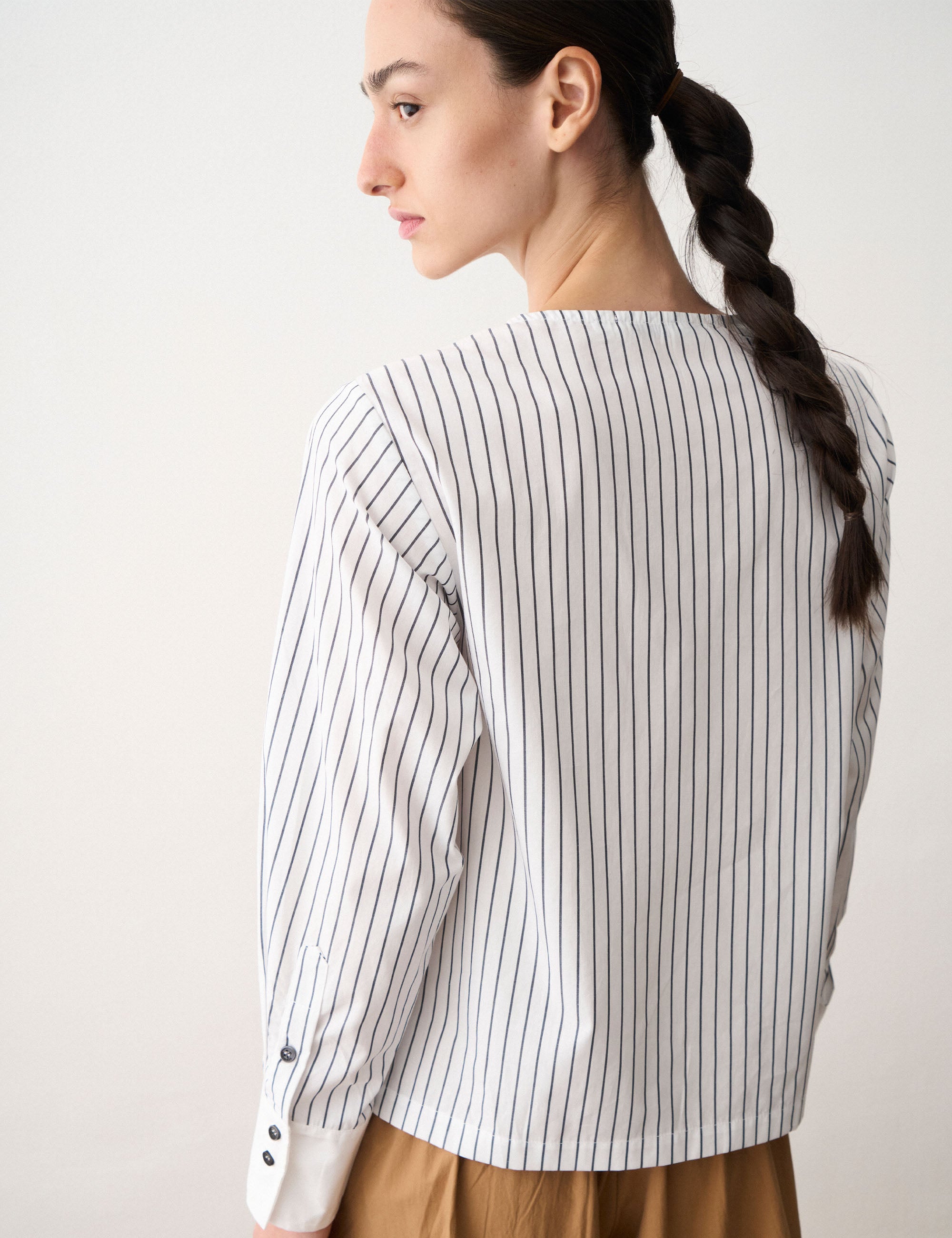 Camisa Raissa Tricoline Preto