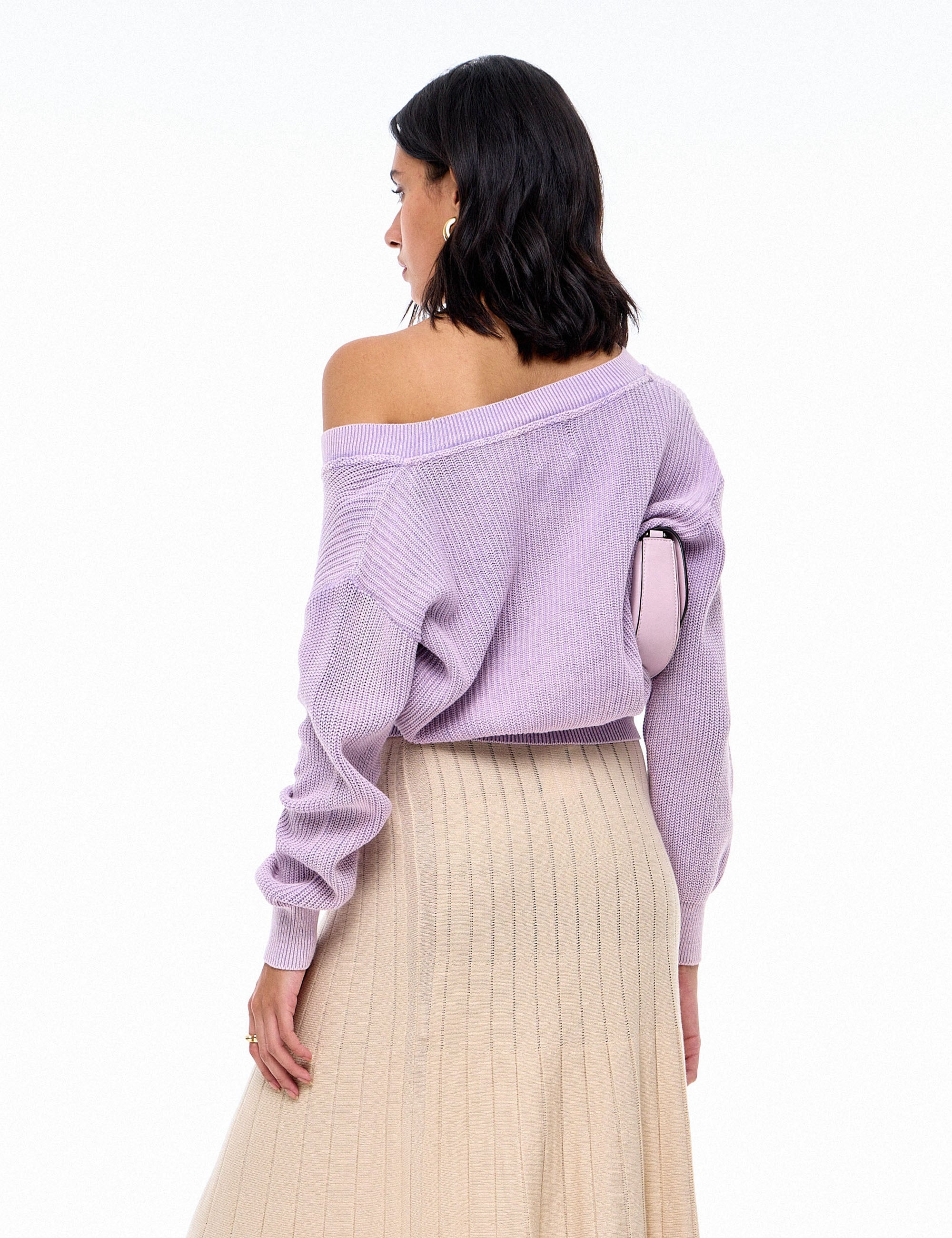Cardigan Ava Rosa Estonado