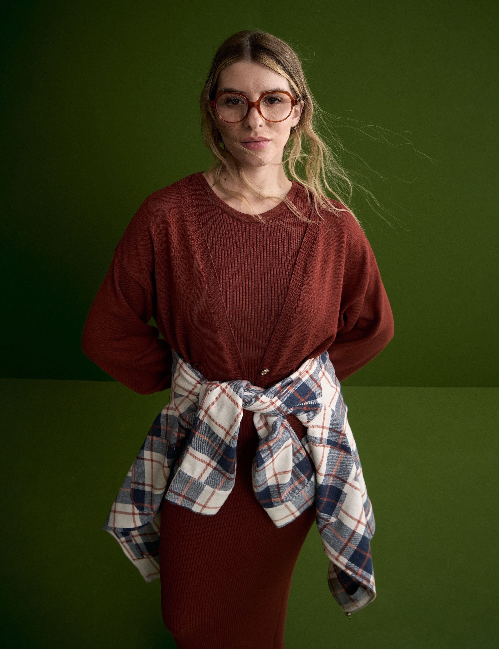 Cardigan Cibele Tricot Camelo