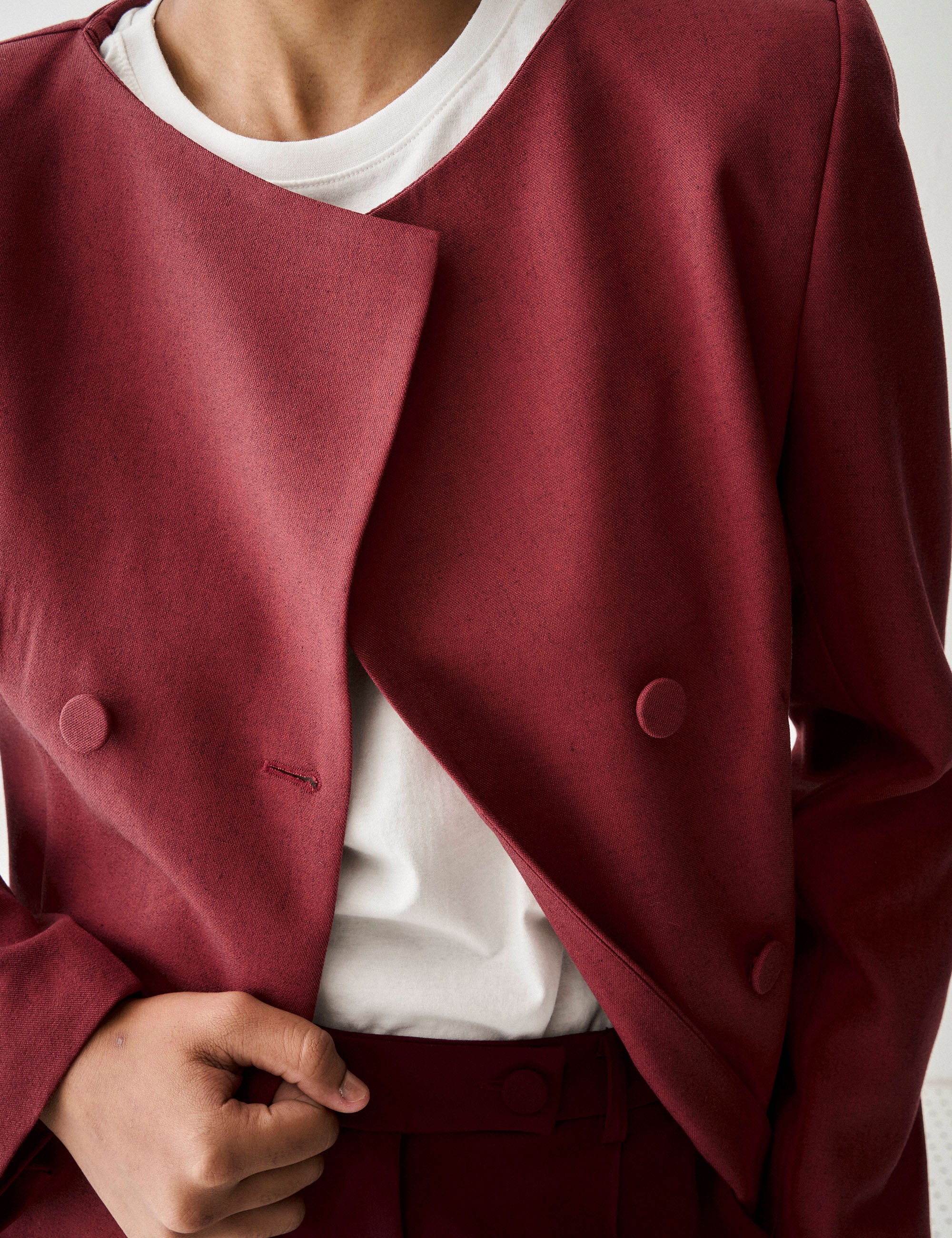 Casaco Dress Liso Bordeaux