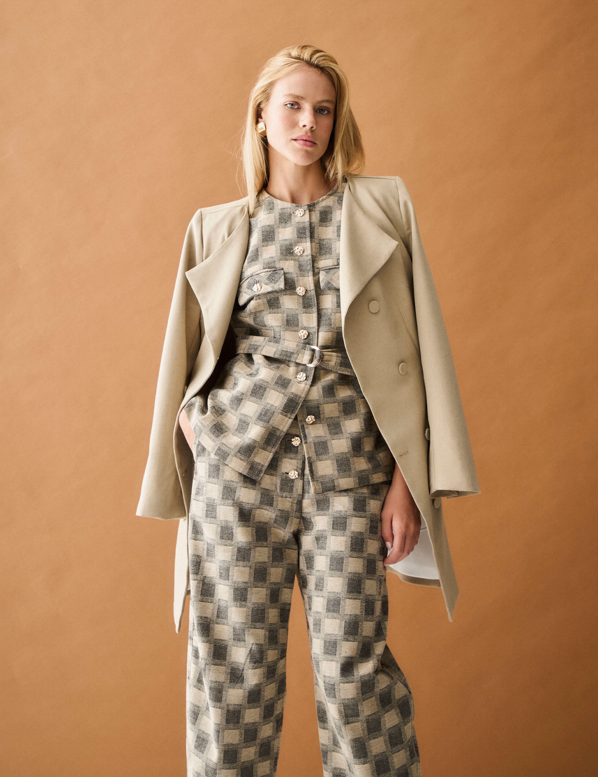 Casaco Dress Liso Fendi