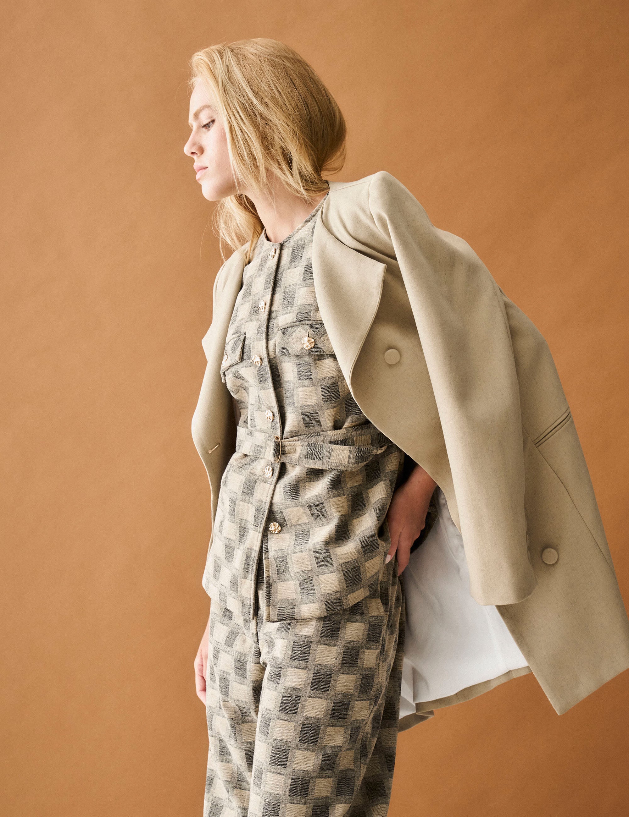 Casaco Dress Liso Fendi