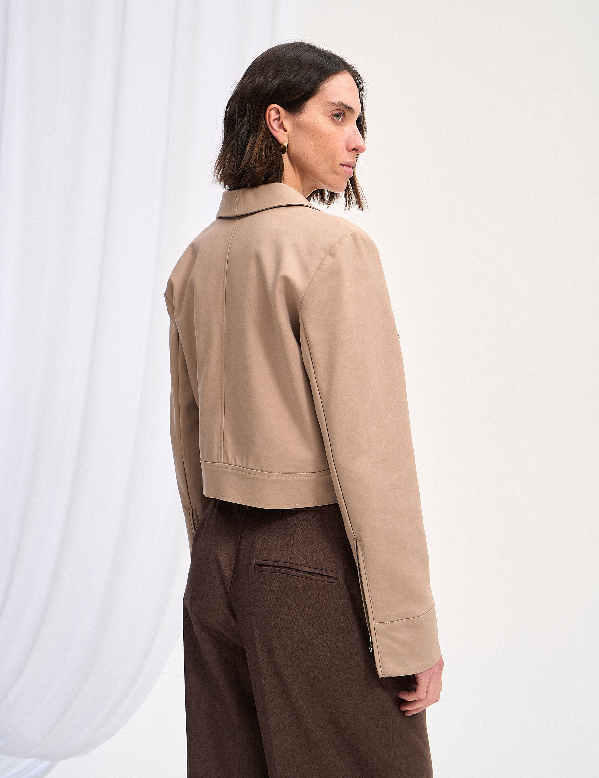 Casaqueto Brooke Algodão Bege