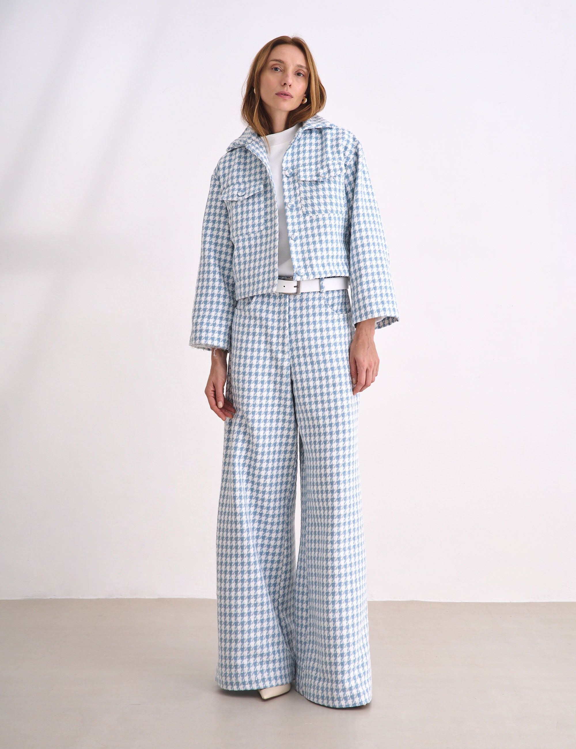 Casaqueto Elle Tweed Azul
