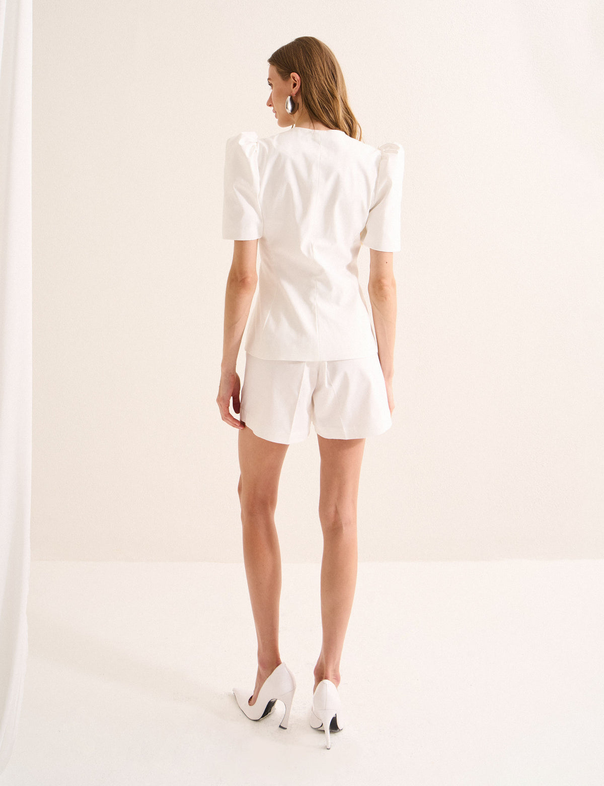 Casaqueto Flavia Sarja Off White