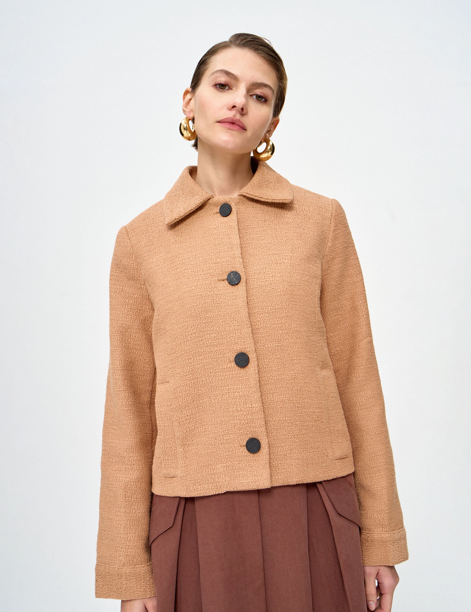 Casaqueto Hilary Algodão Doce de Leite