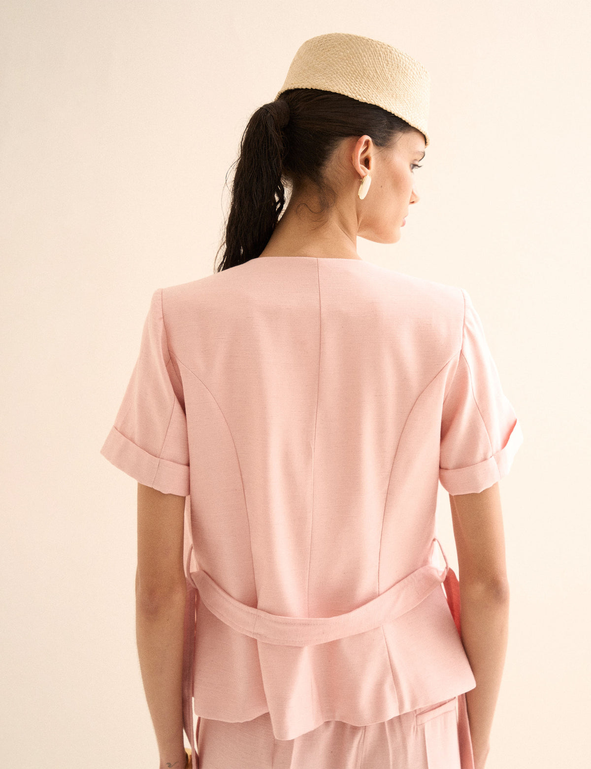 Casaqueto Paola Viscose Rose