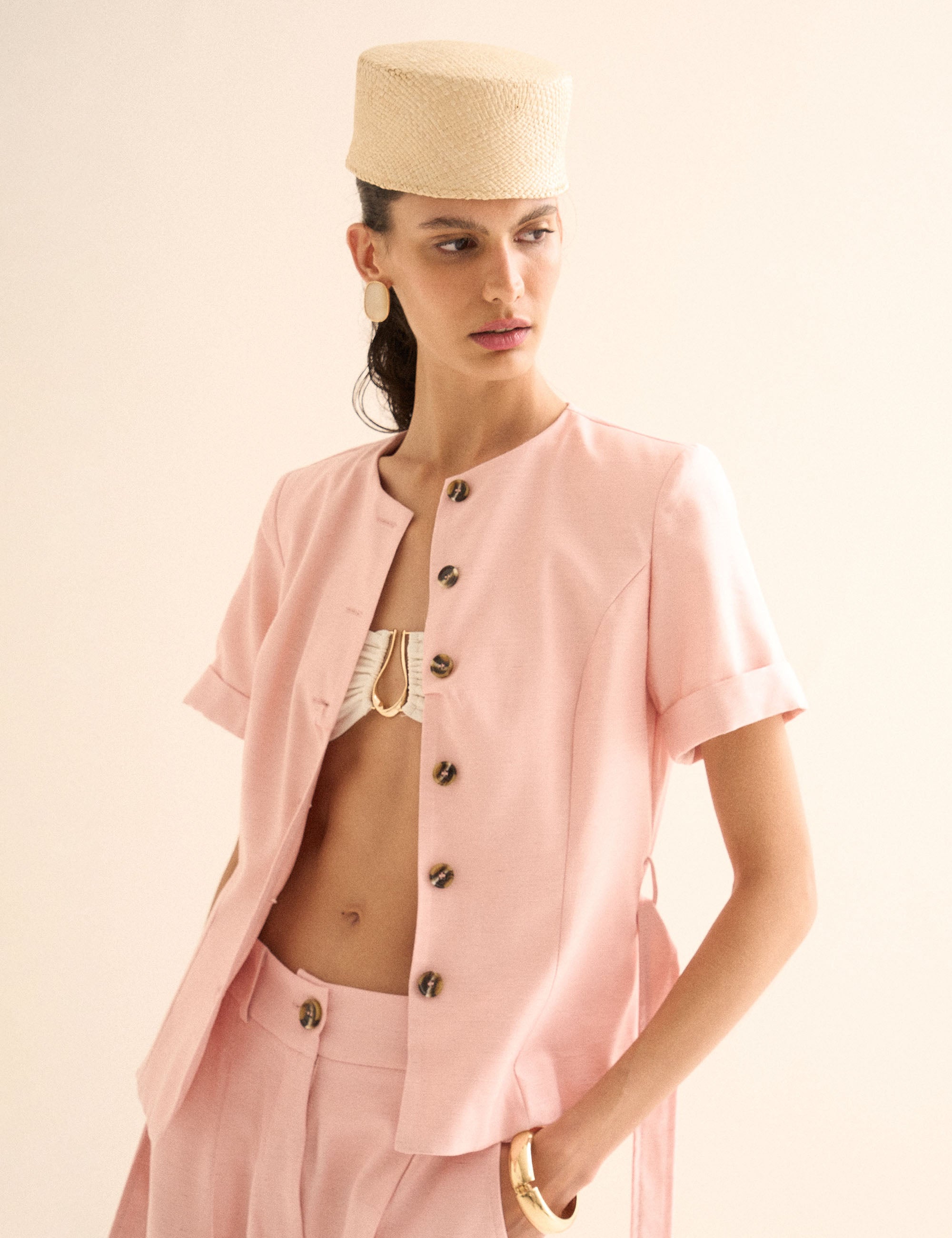 Casaqueto Paola Viscose Rose