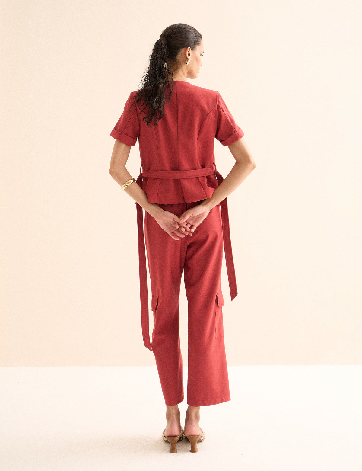 Casaqueto Paola Viscose Vermelho