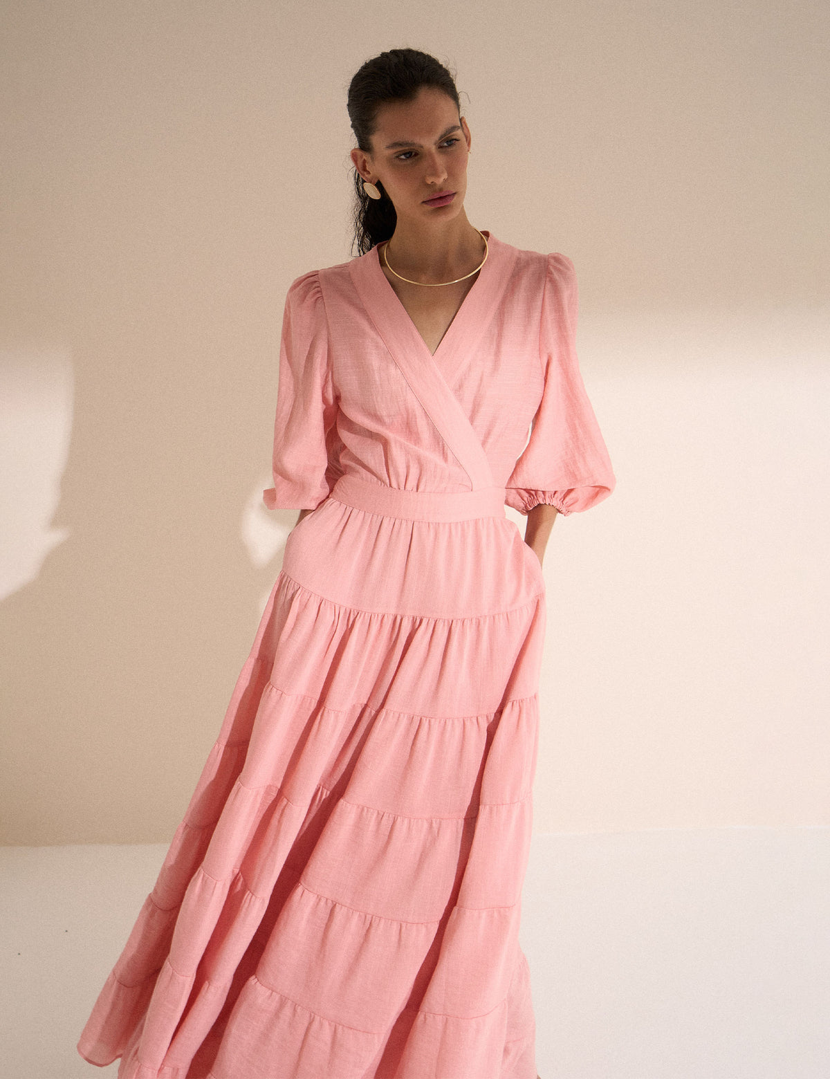 Chemise Carol Rayon Rosa