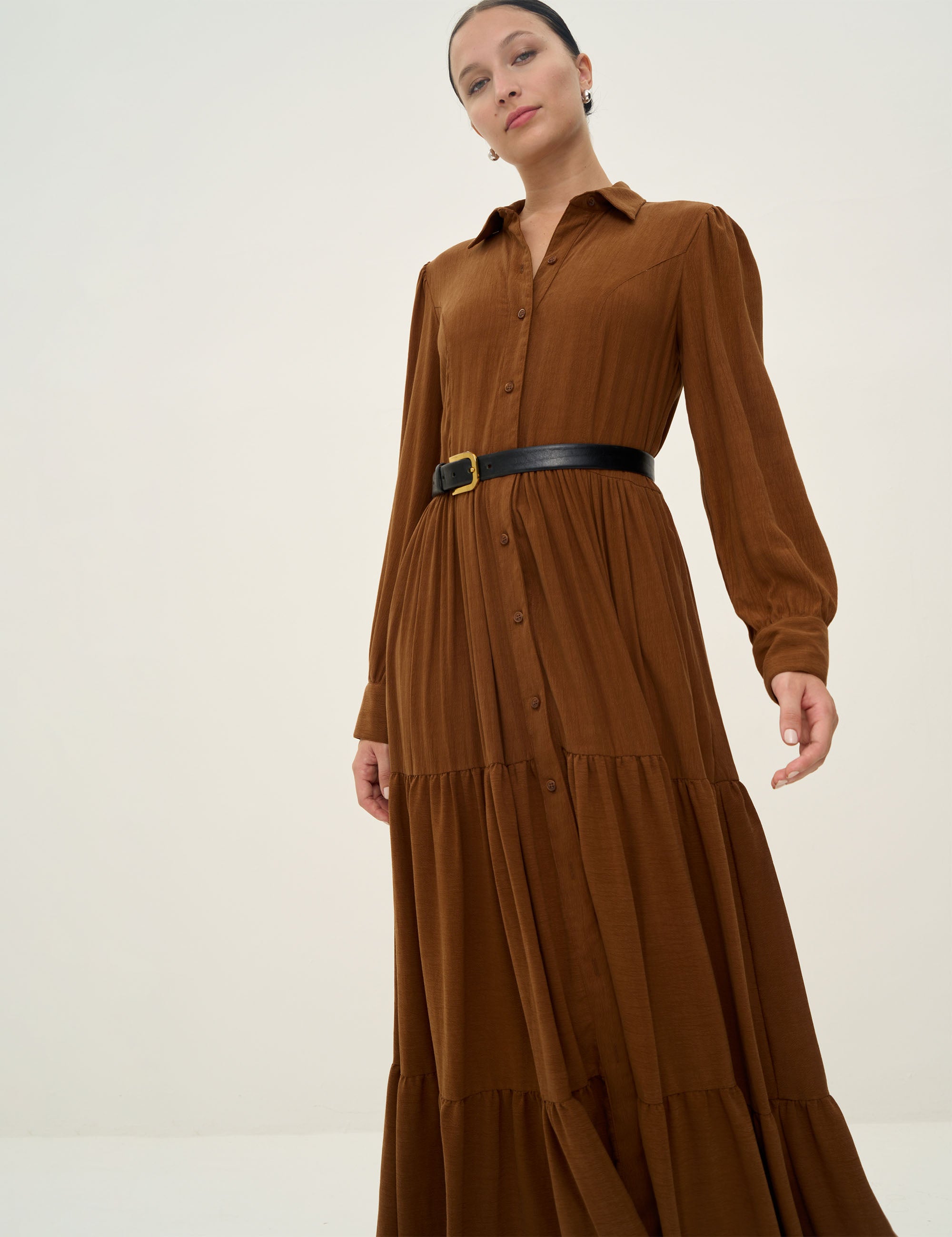 Chemise Olívia Liocel Marrom