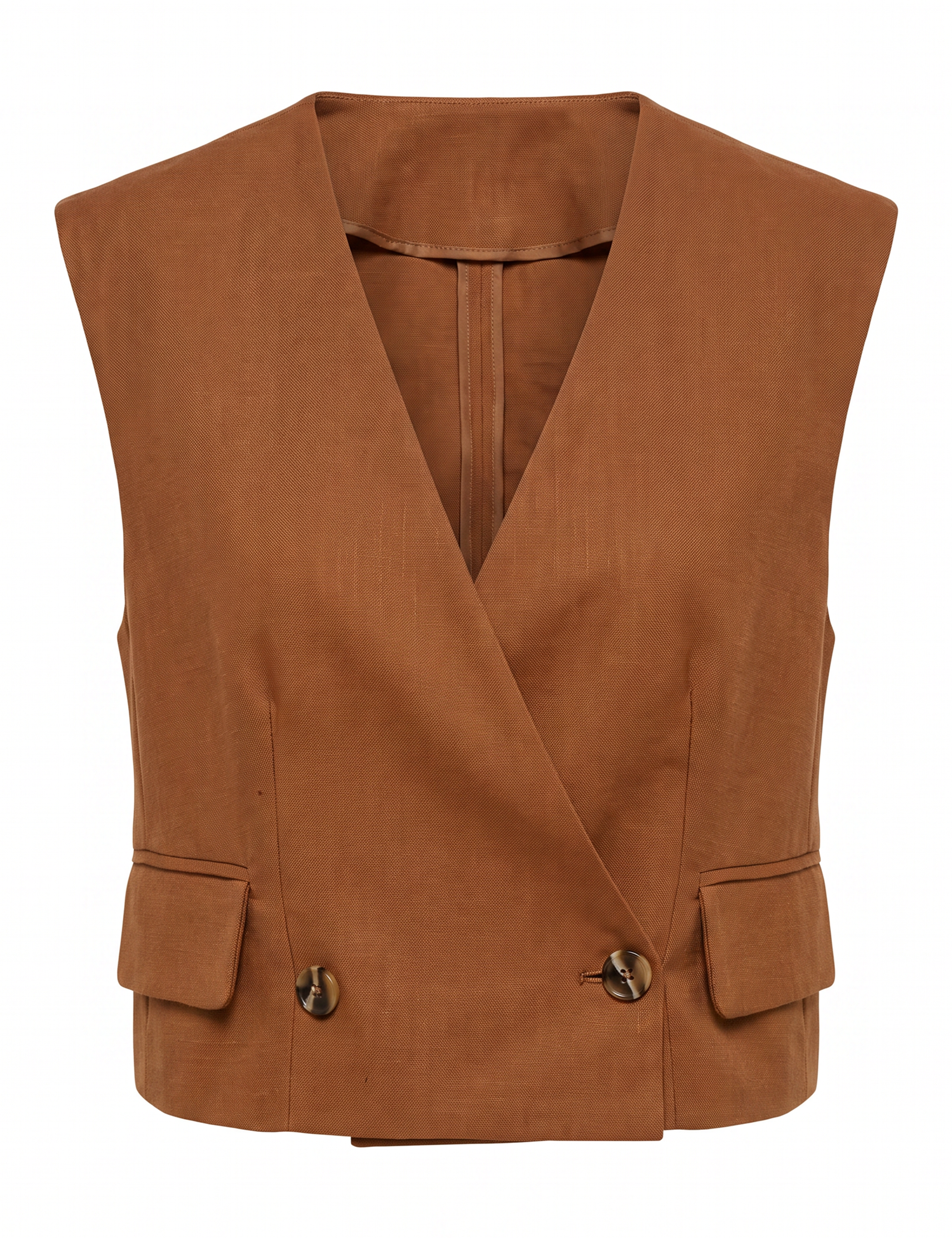 Colete Positano Alfaiataria Marrom