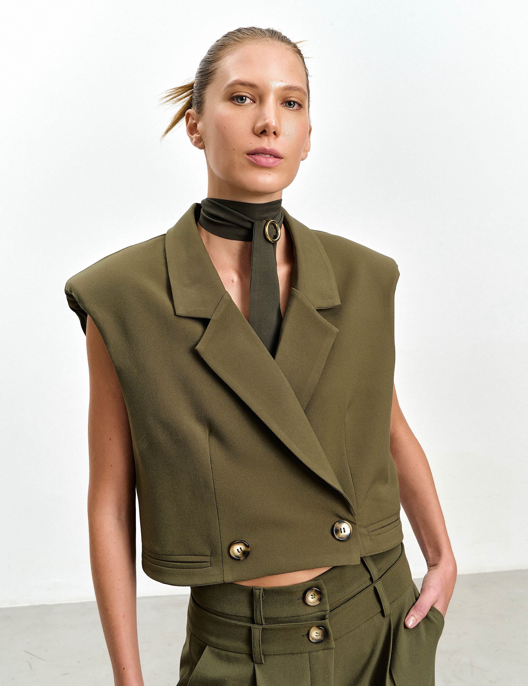 Colete Alessa Alfaiataria Verde