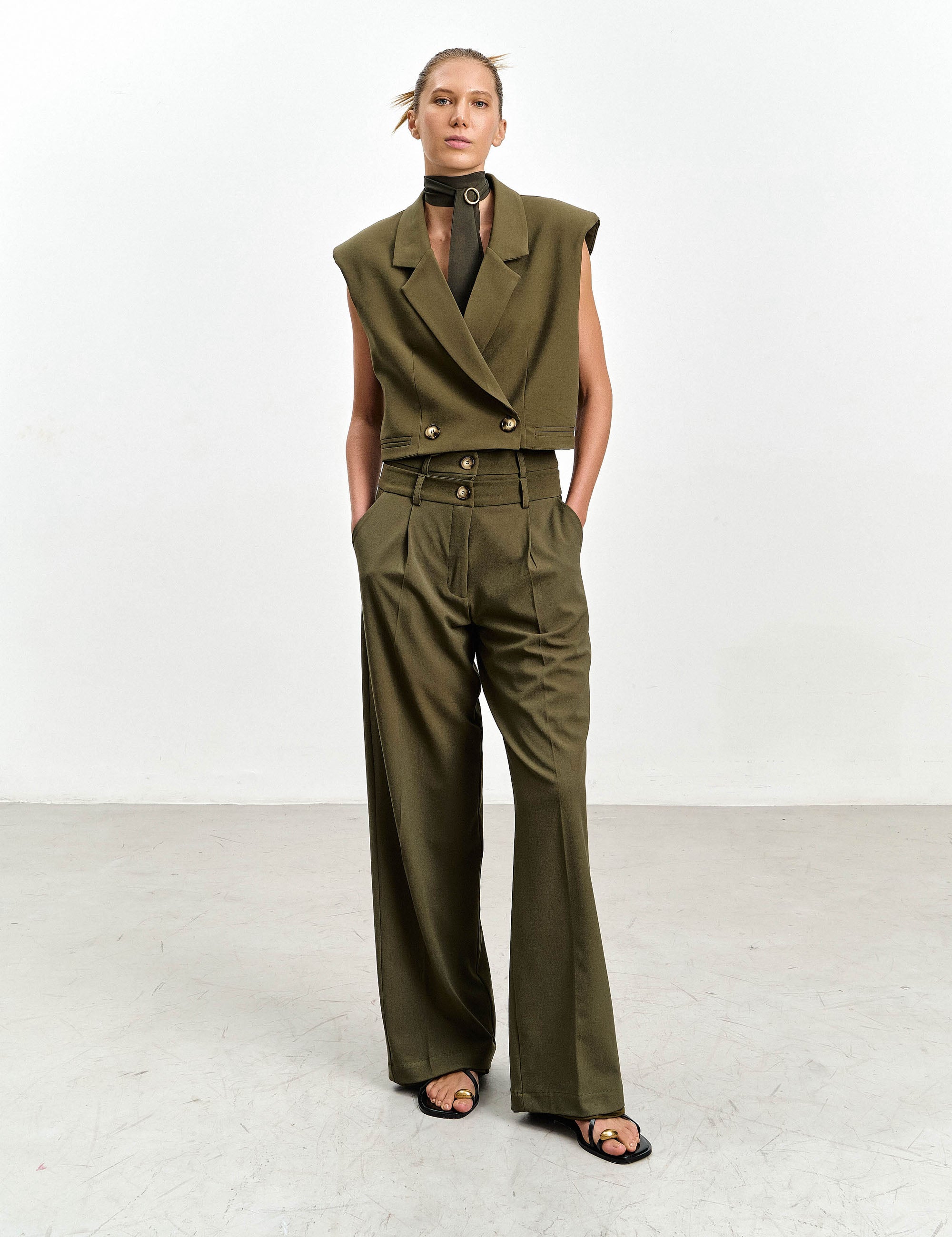 Colete Alessa Alfaiataria Verde