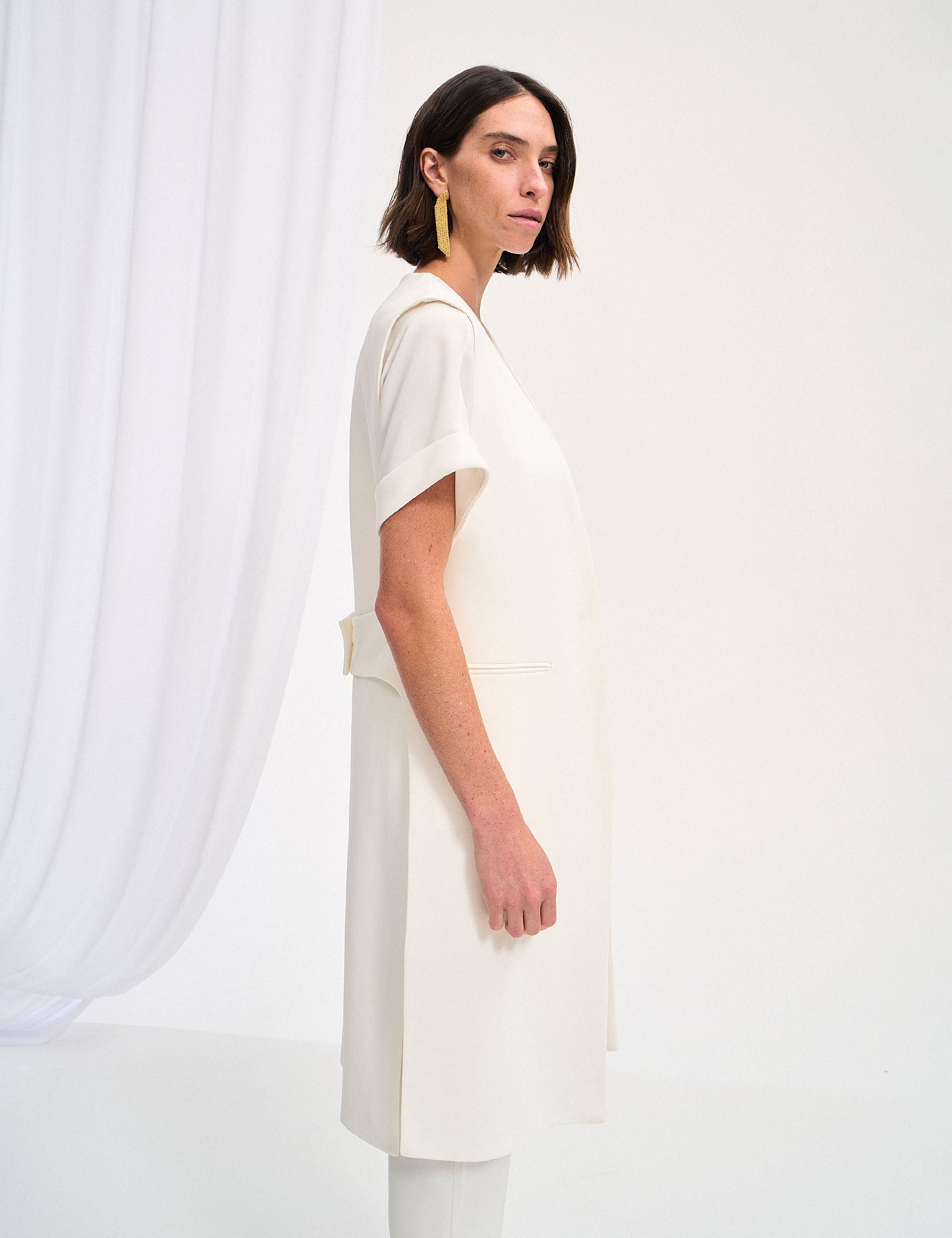 Colete Alicia Longo Off White