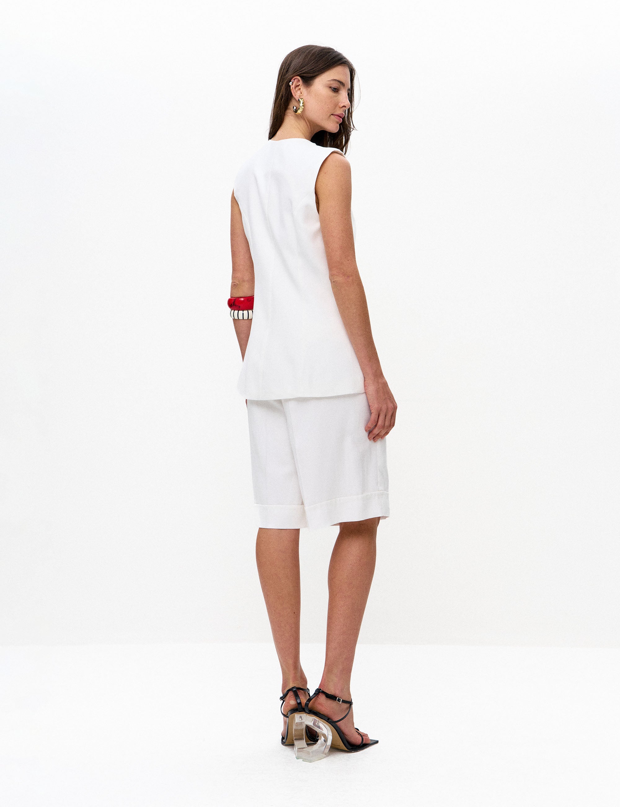Colete Charlotte Crepe Off White