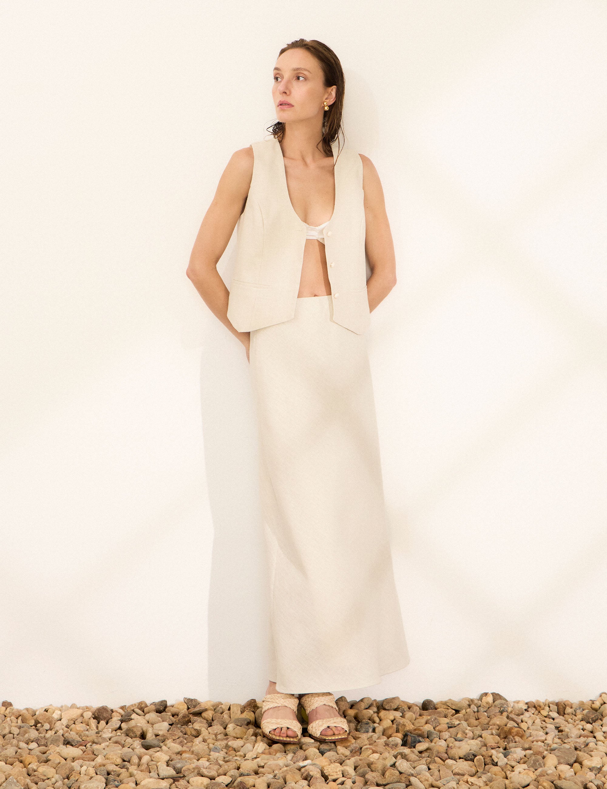 Saia Cora Ramie Areia