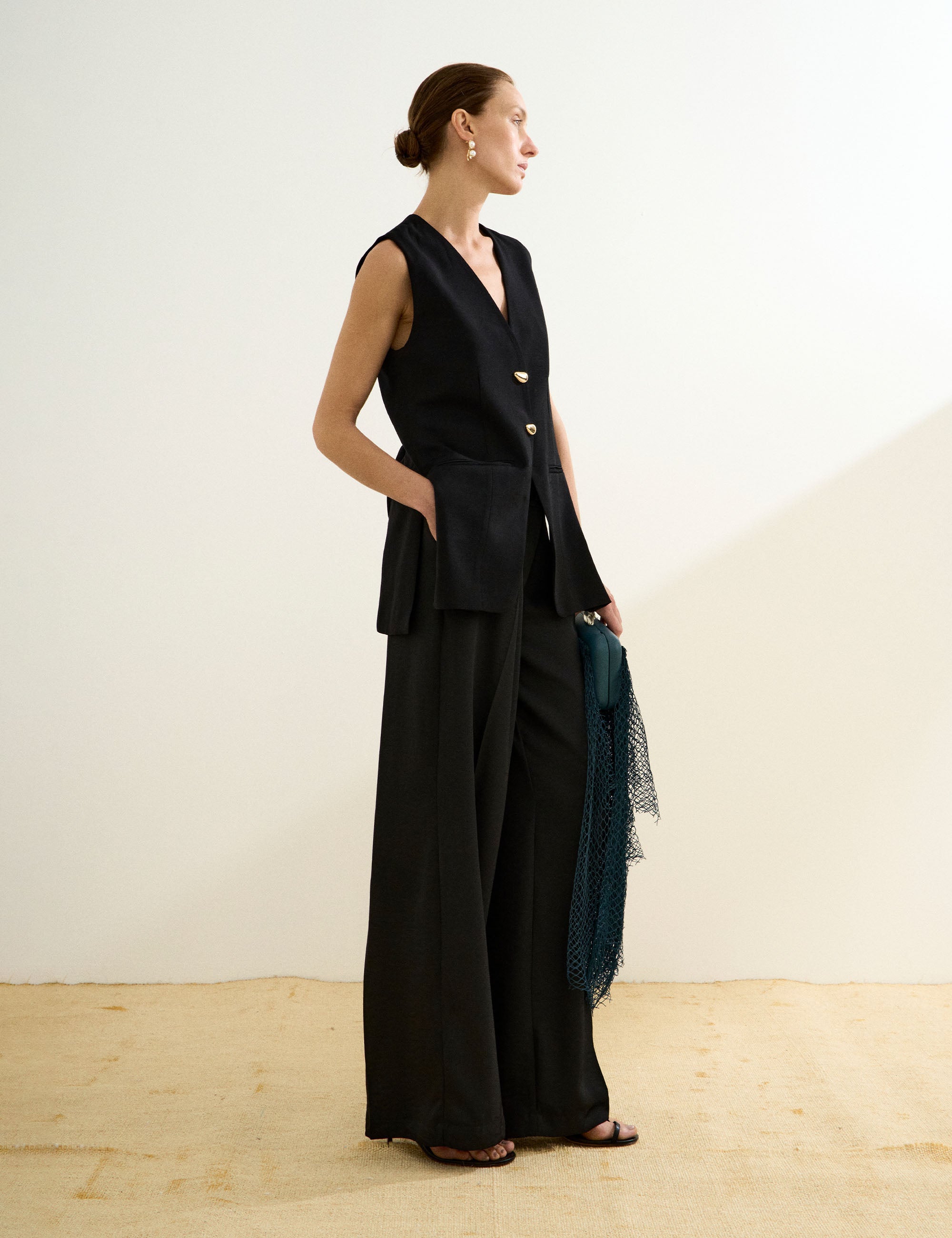 Colete Diana Liocel Preto