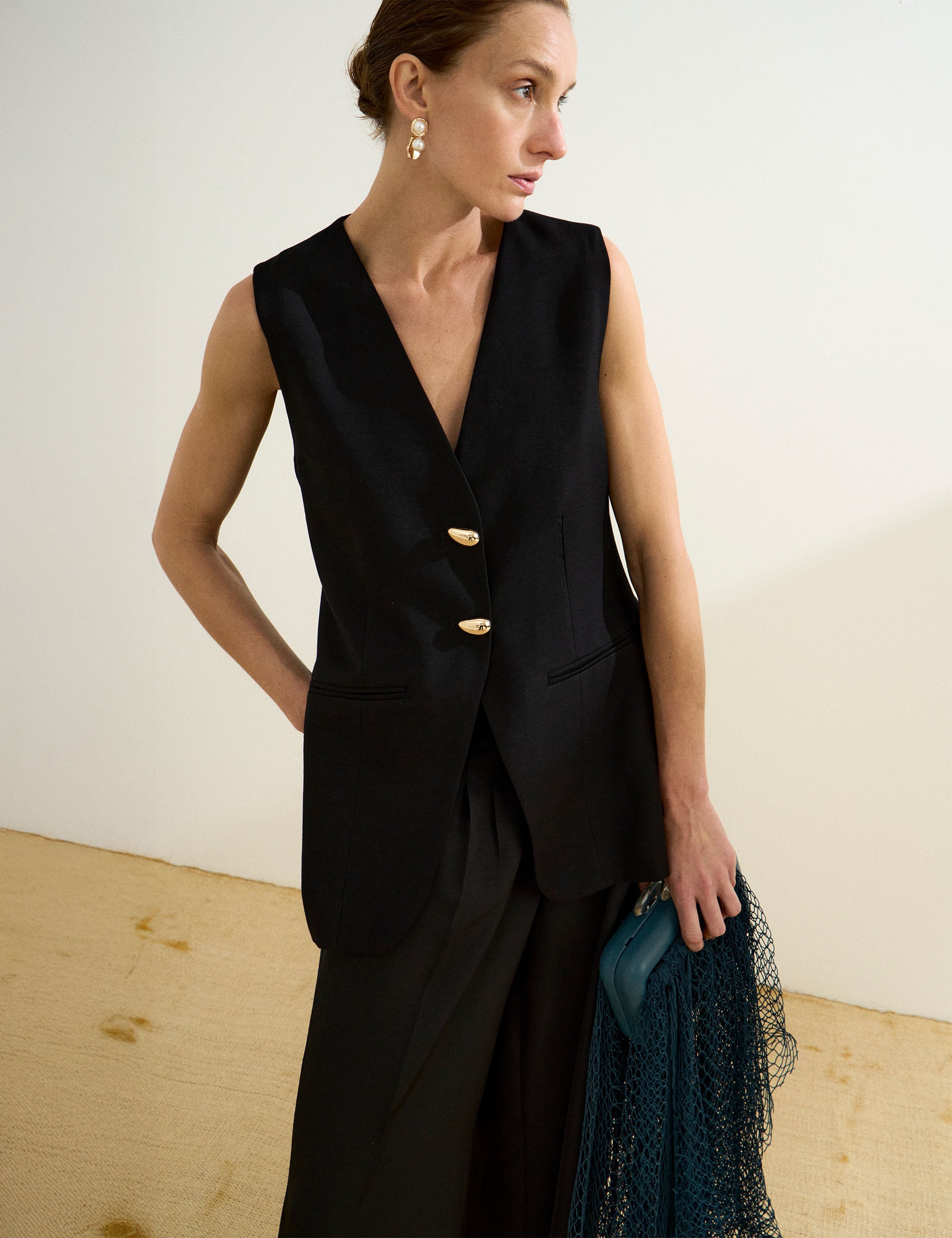 Colete Diana Liocel Preto