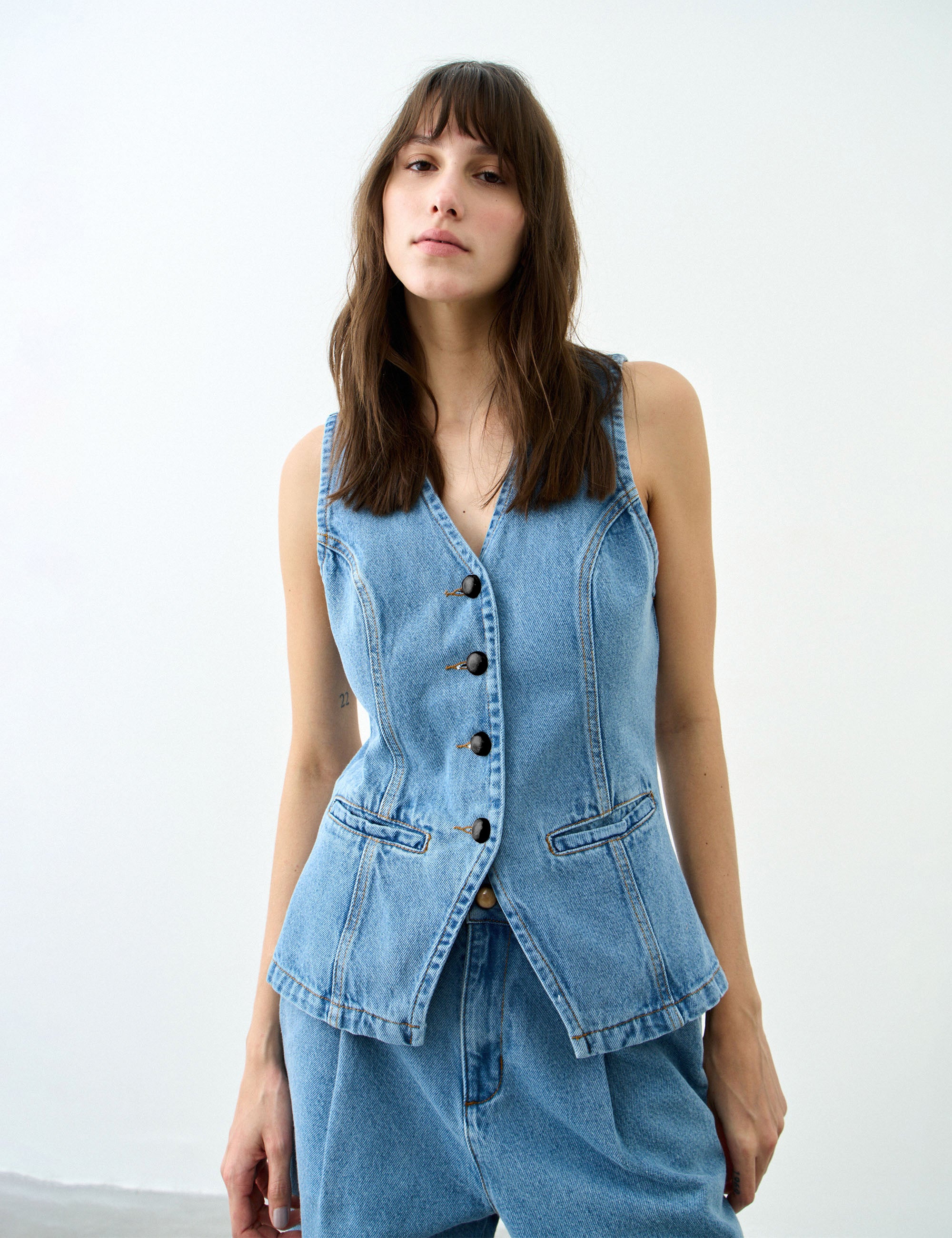 Colete Flavia Denim Jeans