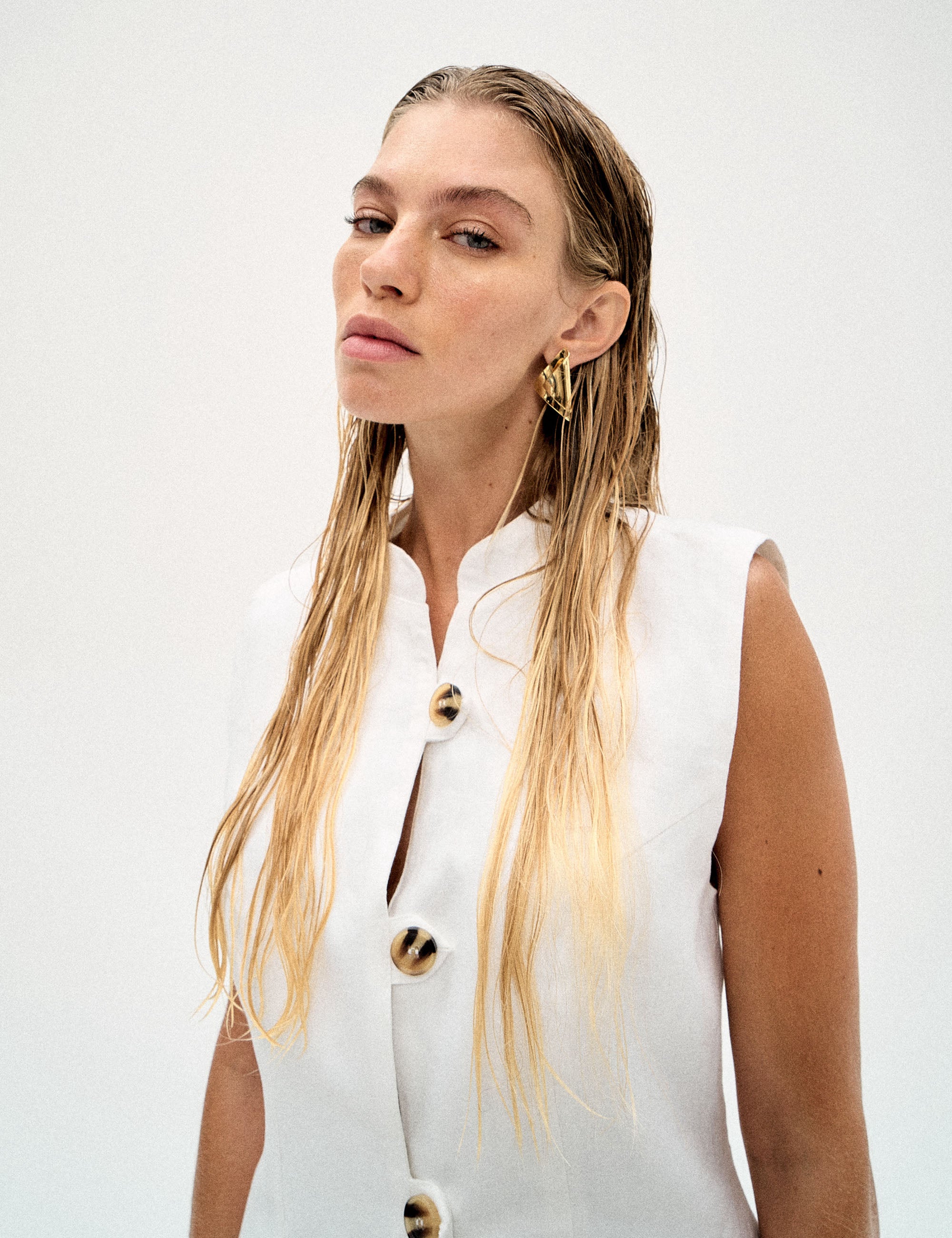 Colete Gaby Linho Off White