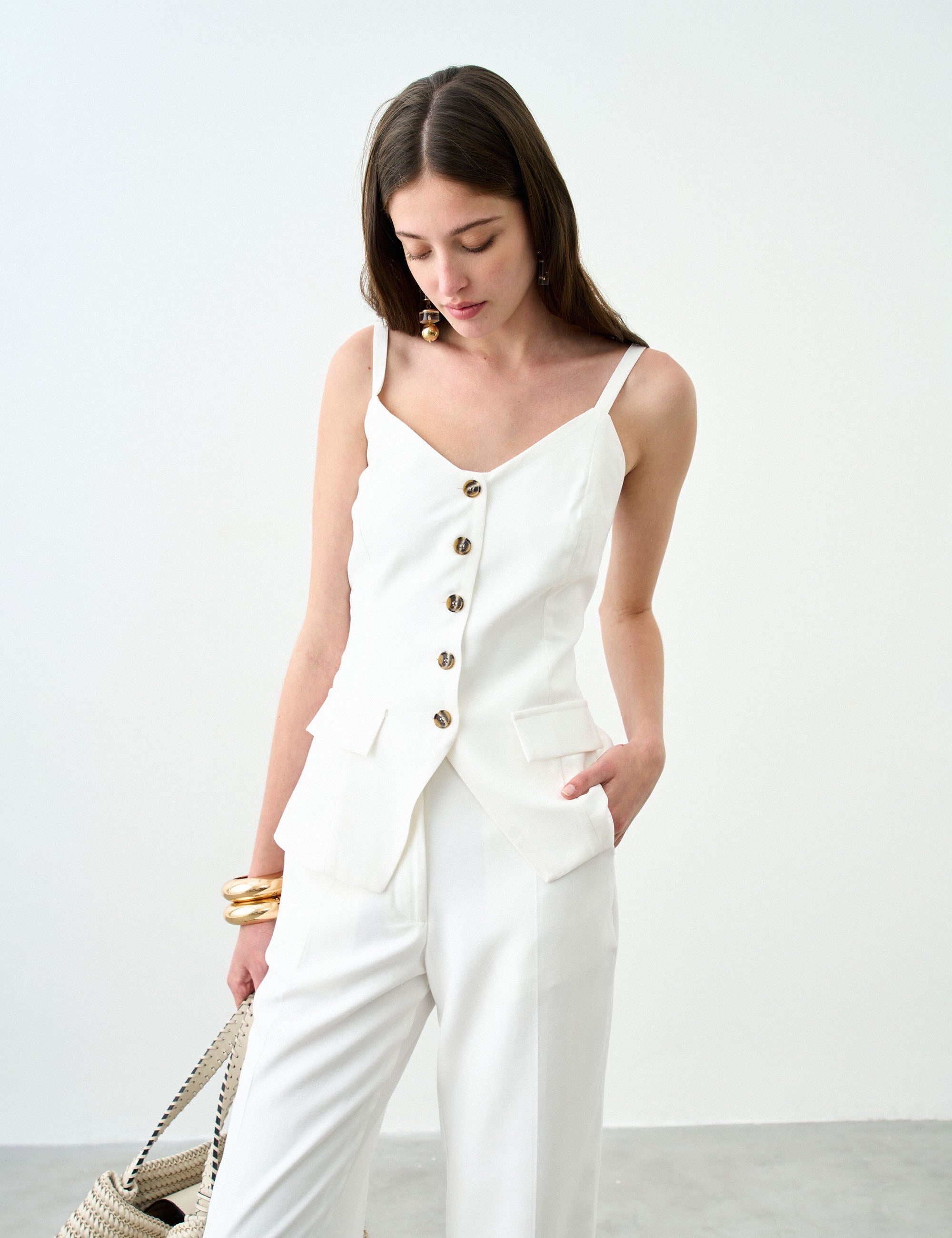 Colete Lia Alfaiataria Off White