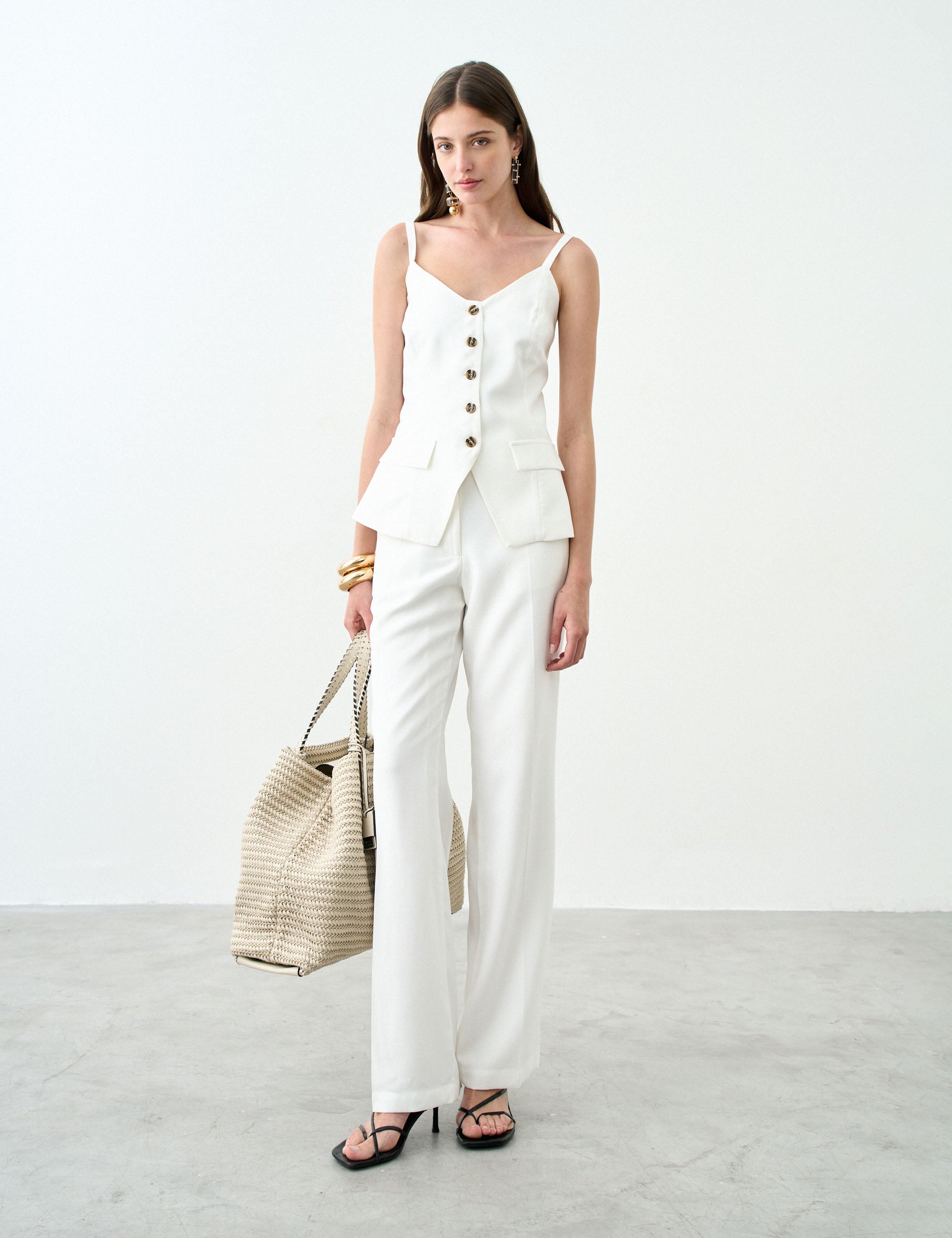 Colete Lia Alfaiataria Off White