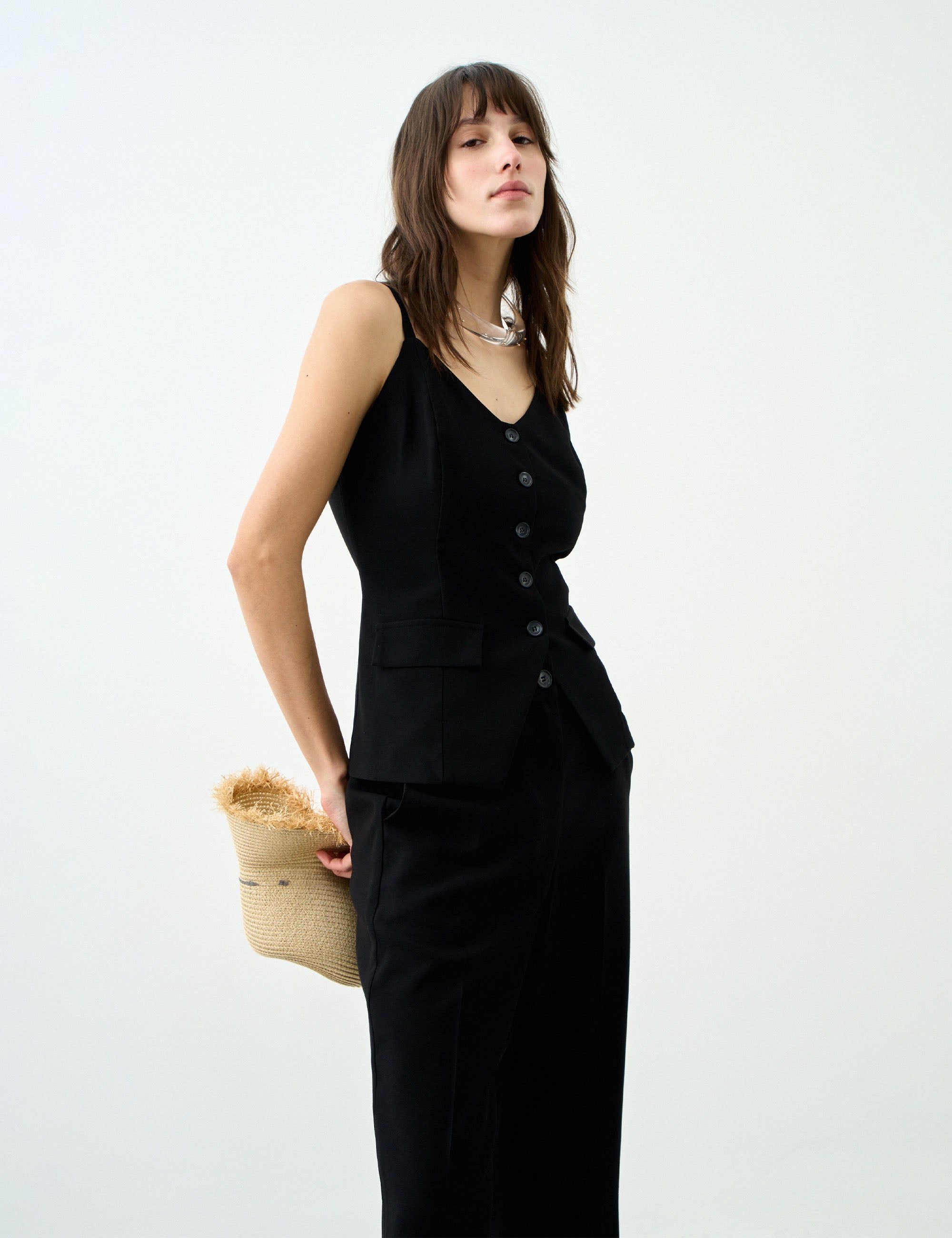 Colete Lia Alfaiataria Preto