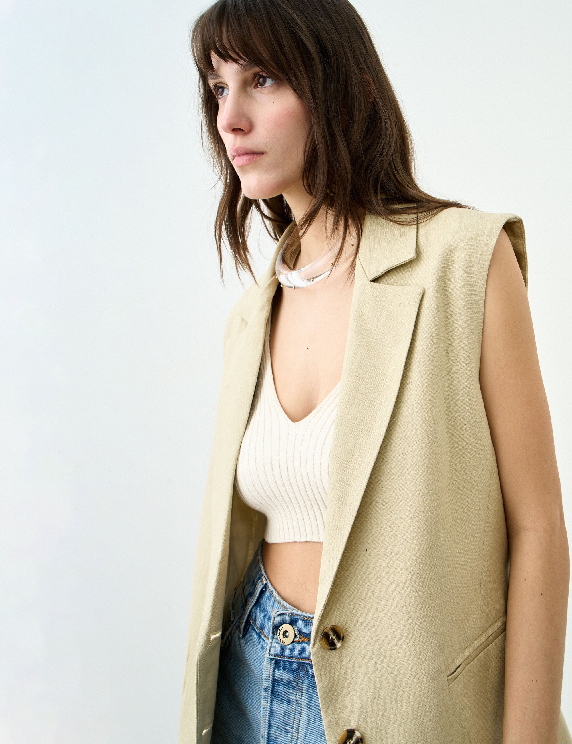 Colete Malibu Rami Areia