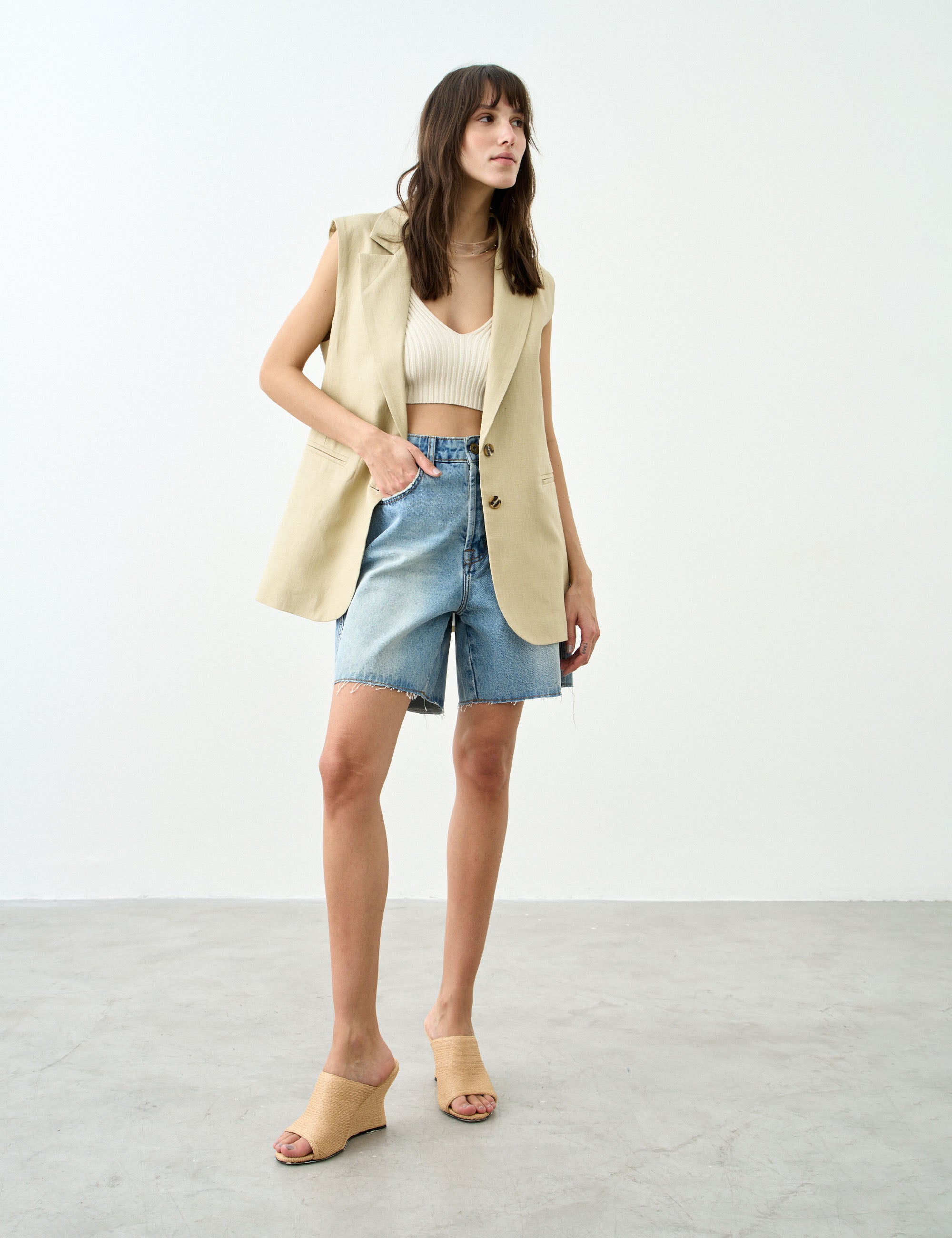 Colete Malibu Rami Areia